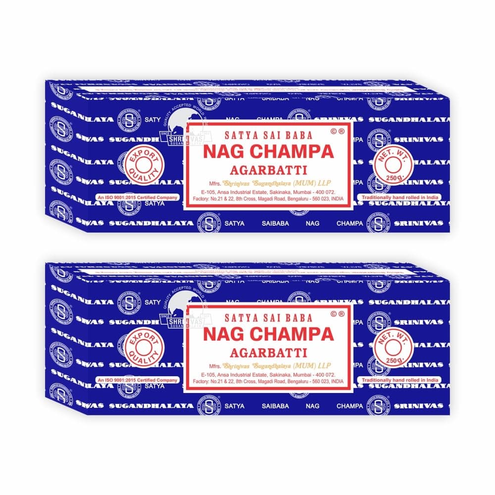 Satya Sai Baba Nag Champa Agarbatti 250 G (Pack of 2)