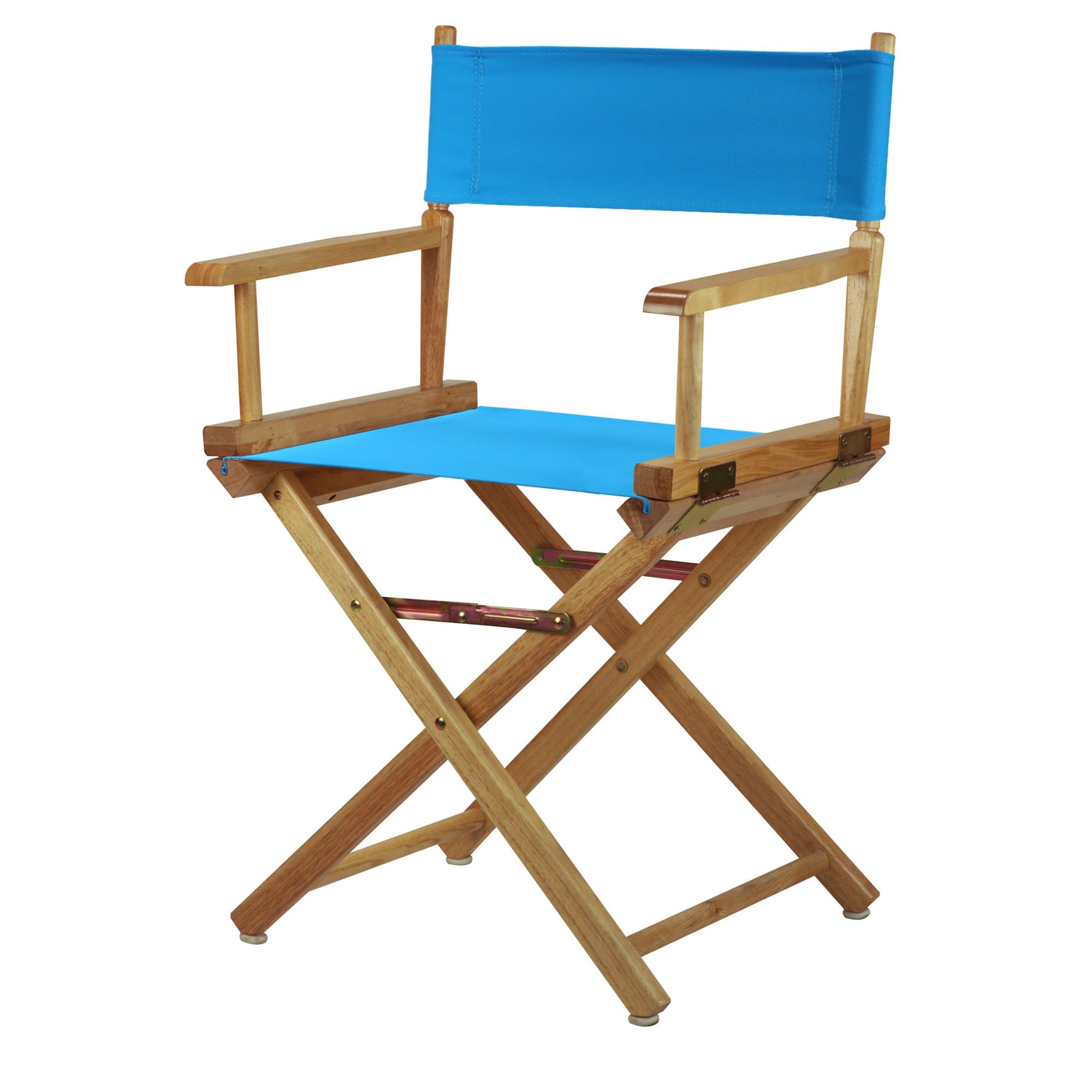 Casual Home Director Chair, Beech, Turquoise, 18"-Classic Height
