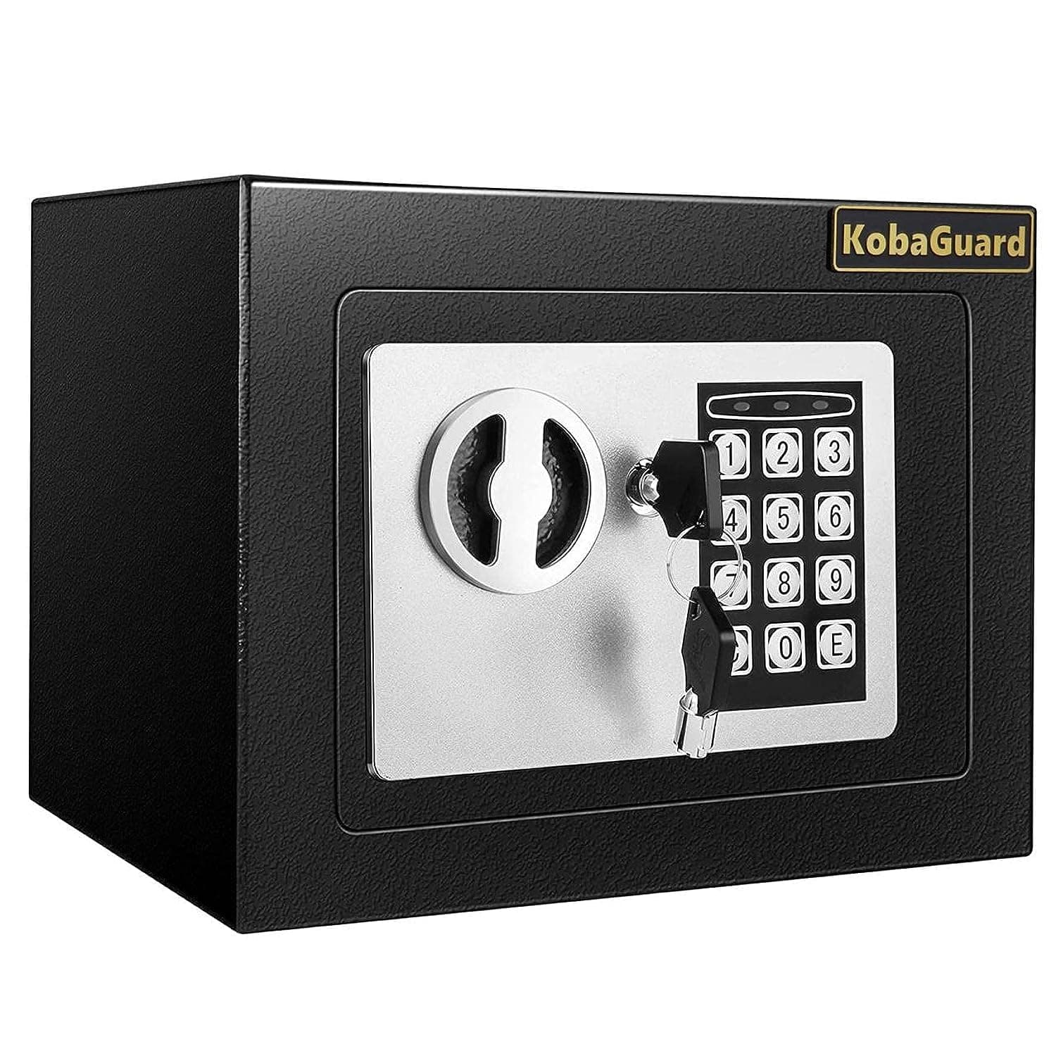 Electronic Security Safe Box for Hotel Home Office Business Steel Strongbox with Electronic Digital Lock and Pin Code Keypad to Protect Cash Money Jewelry Documents, Black (17E)