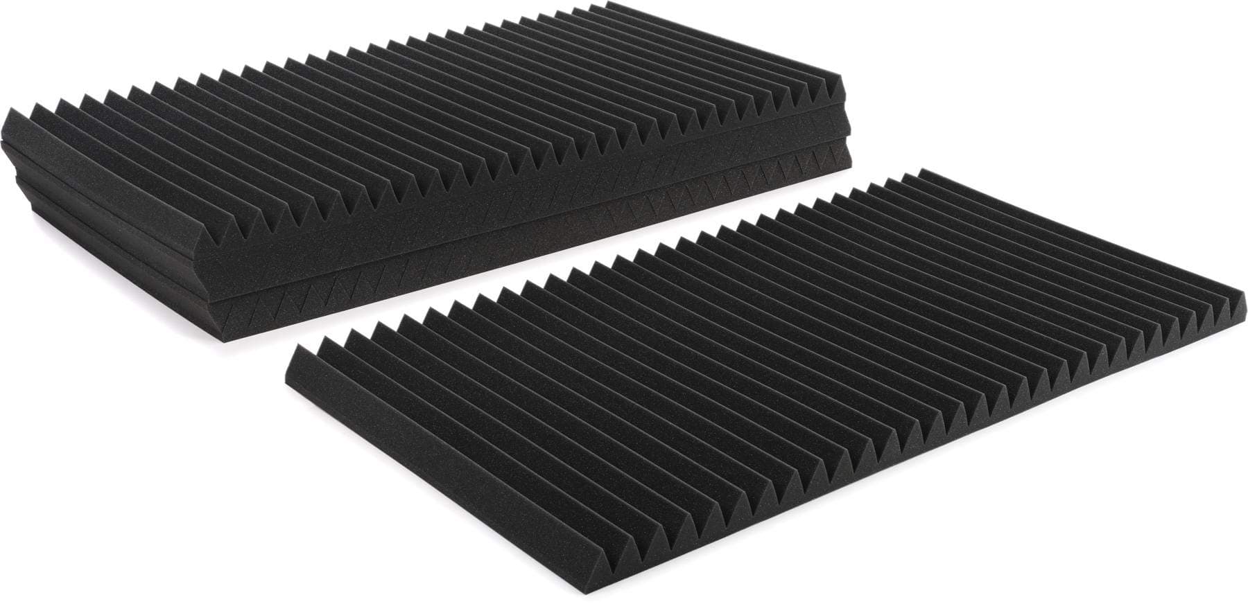 Auralex 2 inch Studiofoam Wedges 2x4 foot Acoustic Panel 6-pack - Charcoal