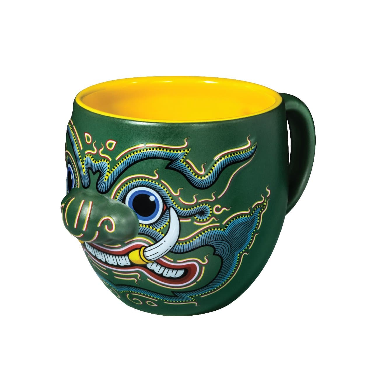 HOLEN Ramakien Mug - THOTSAKAN Green Giant - Best Souvenir From Thailand