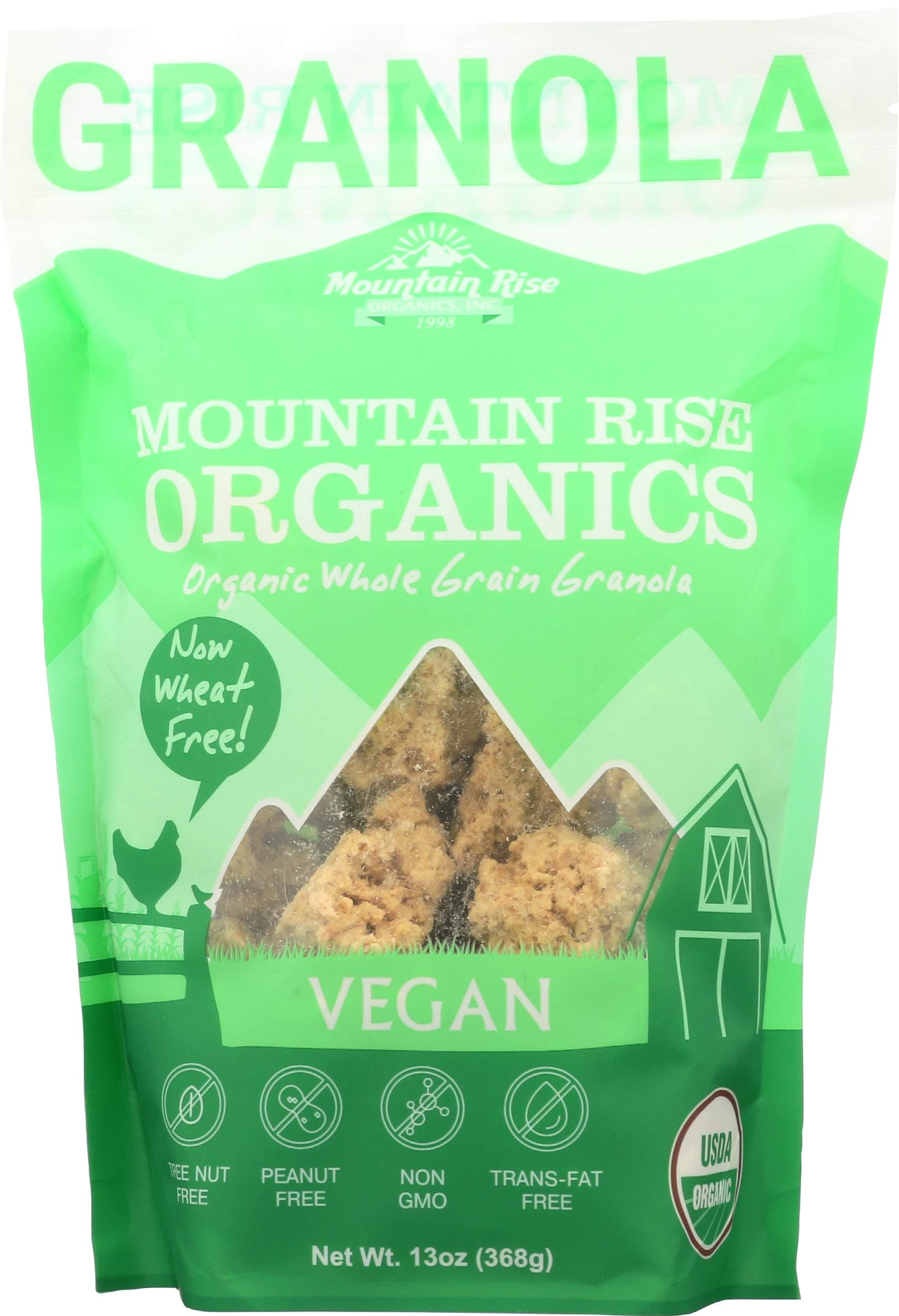 MOUNTAIN RISE ORGANICS Organic Vegan Granola, 13 OZ