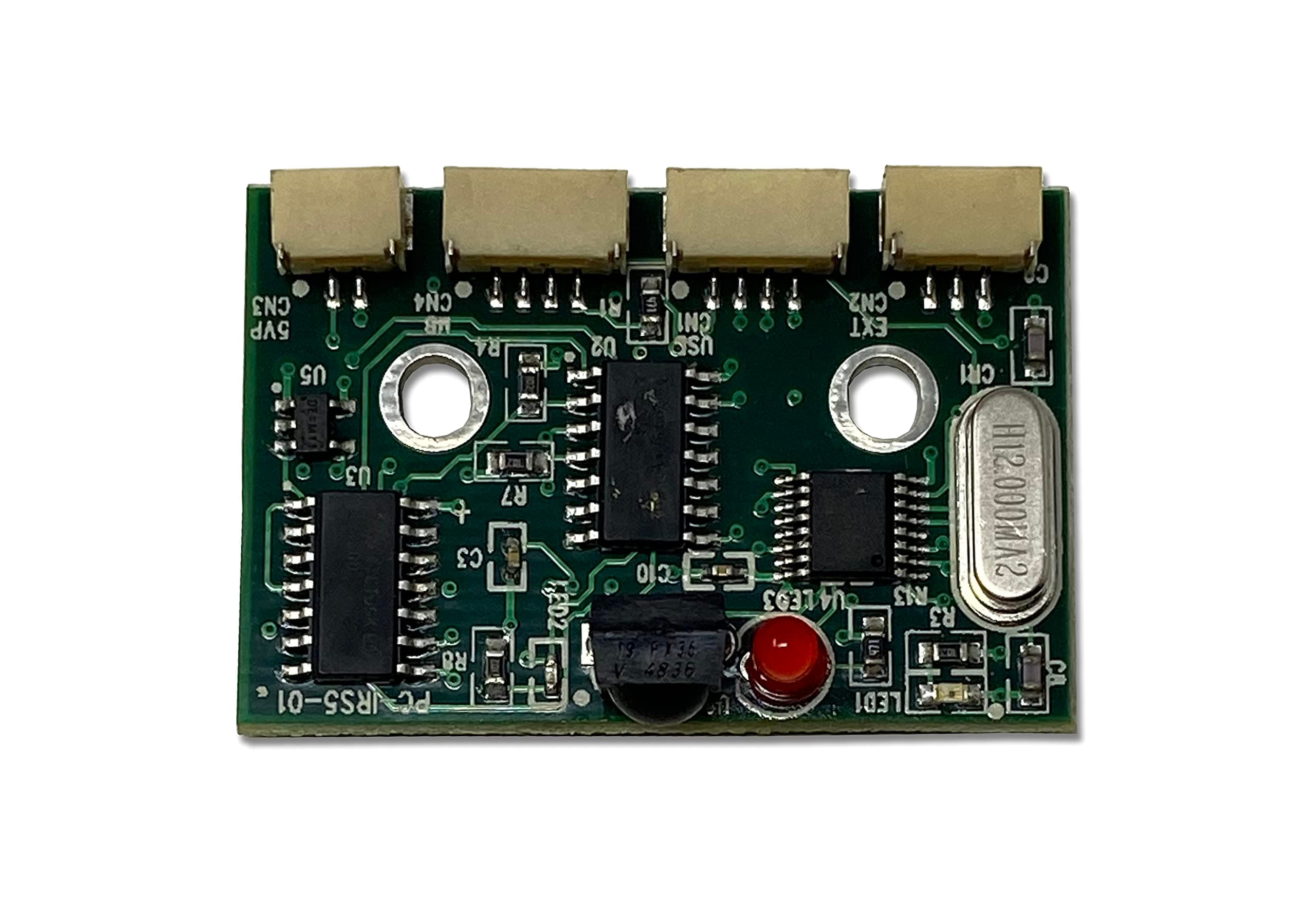 Inteset Internal IR Receiver for Kodi and Other Media Applications on Any Motherboard Running Windows or Linux. Wakes from The Off State(S5). Model PC-IRS5-01 with External IR Extender Kit