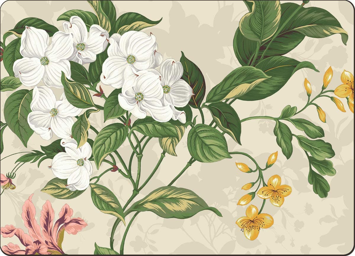 Cala Home Set of 4 Natural Gardens Placemats