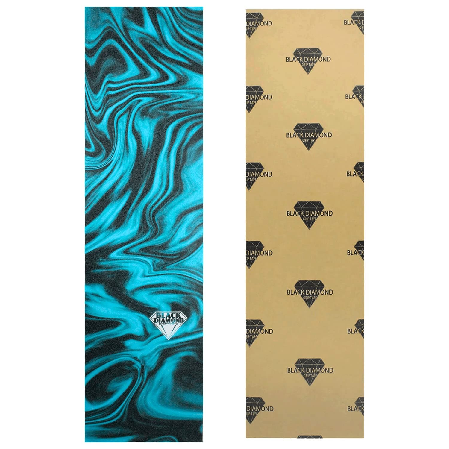 Black Diamond Grip Skateboard Graphic Griptape Sheet 9" x 33" Pro Grip Tape