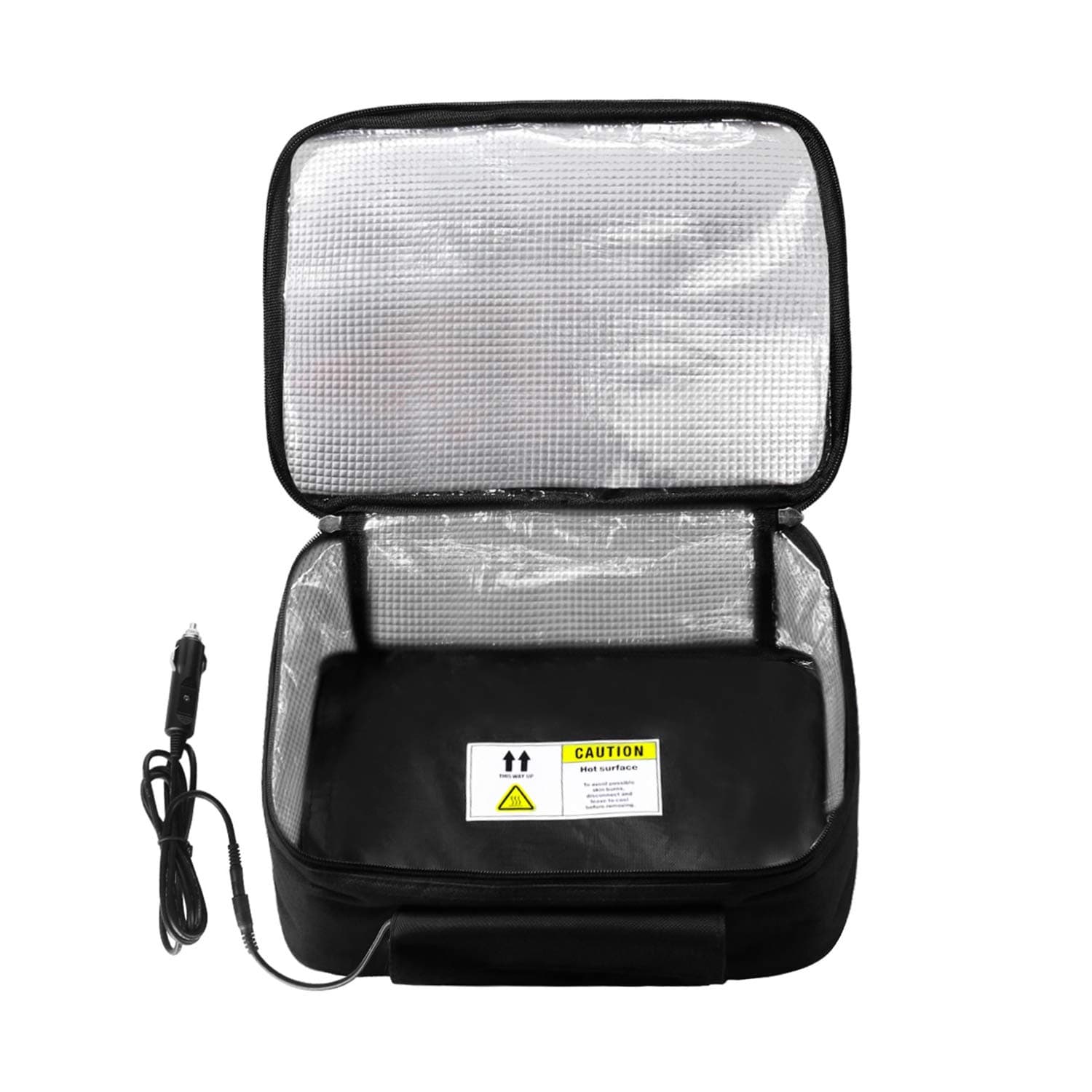 Car Food Warmer Portable 12V Personal Oven Heat Lunch Box by YIRUN, Black