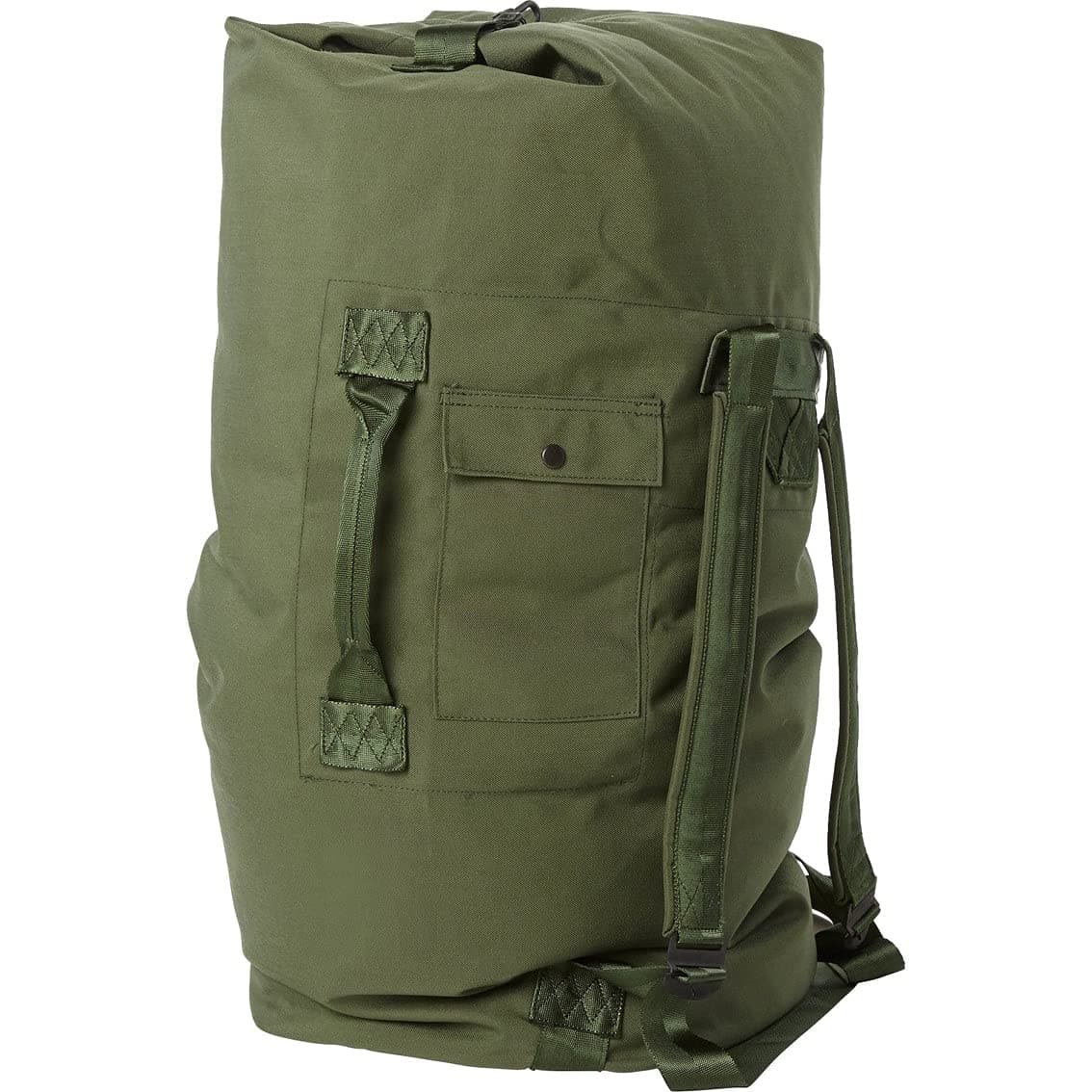 Mounting Solutions Plus Military Outdoor Clothing Previously Issued Government Olive Drab Cordura 2 Strap Duffle Bag
