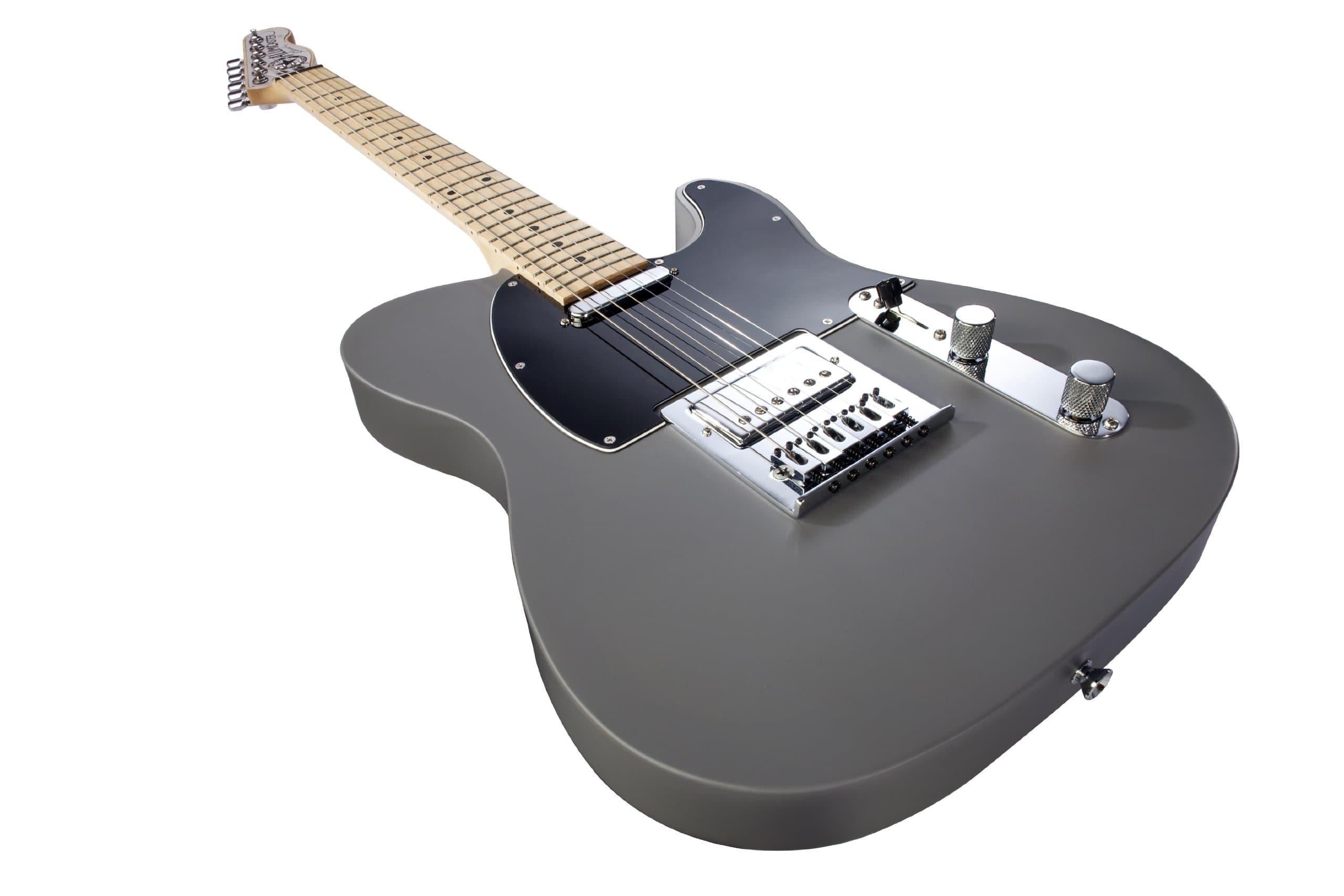 Normandy Alumicaster Electric Guitar, Powder Coated Rat Rod Gray with Rosewood Fretboard