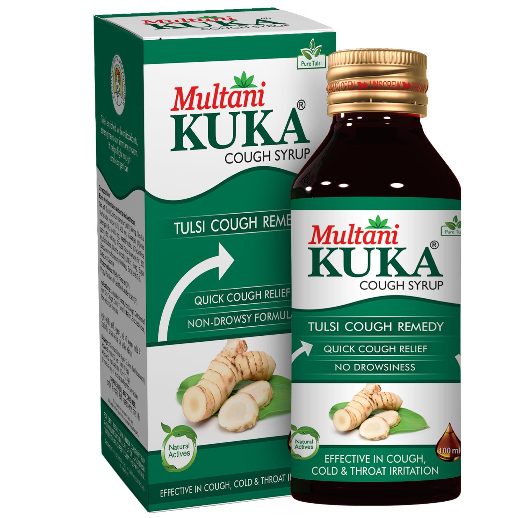 - Kuka Cough Syrup 200ml | Get Ayurvedic Relief from Throat Issue, Chest Congestion, All Types Of Cough & Cold | Goodness Of Tulsi, Pippali, Satpudina & Other Herbs