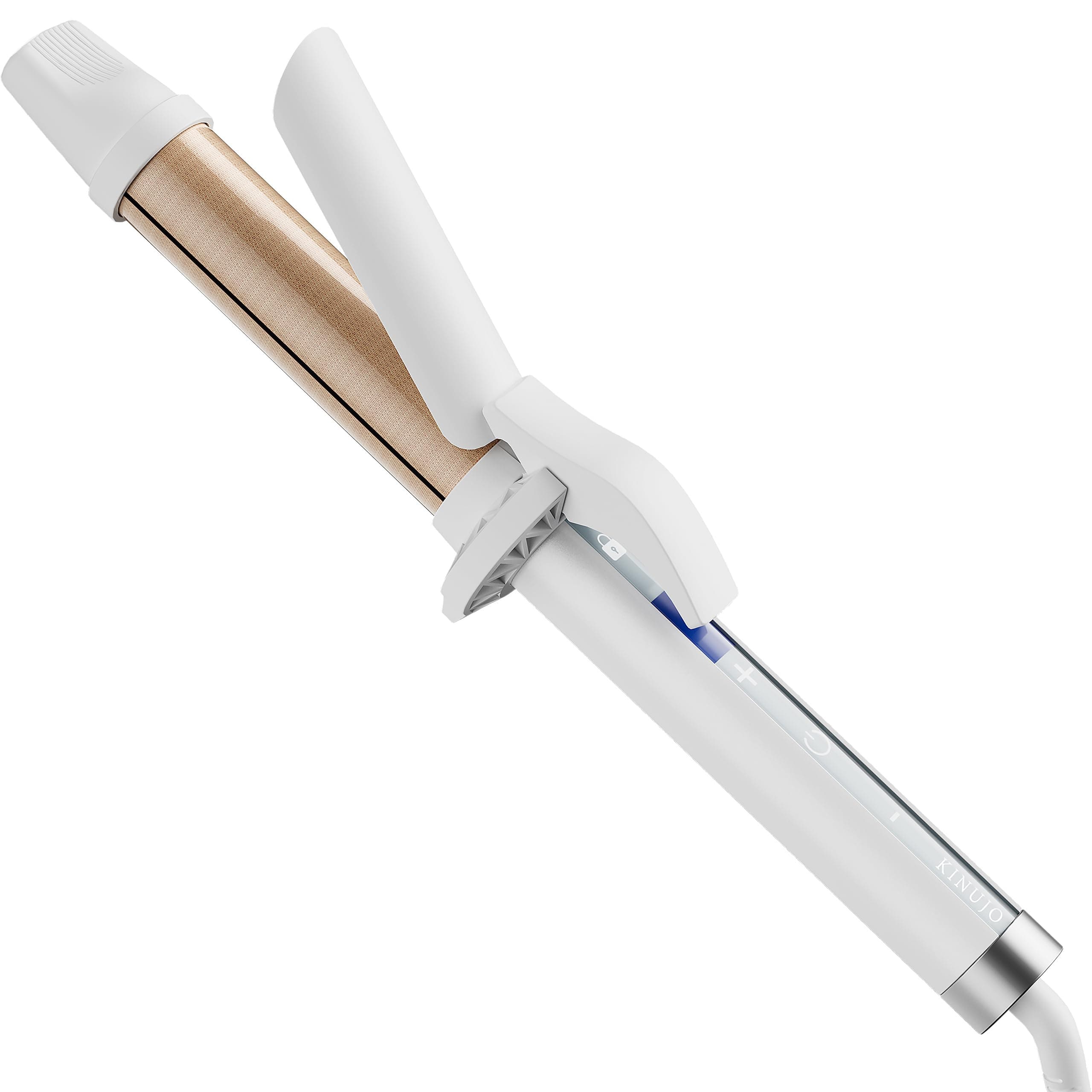 KINUJOCurling Iron 1.25 inch - Professional Salon Hair Curling Wand 1 1/4 inch - Japanese Silk Plate Technology - Zero Damage to Hair - 5 Seconds Heating to 320°F - 10 Heat Settings - Easy Curls and