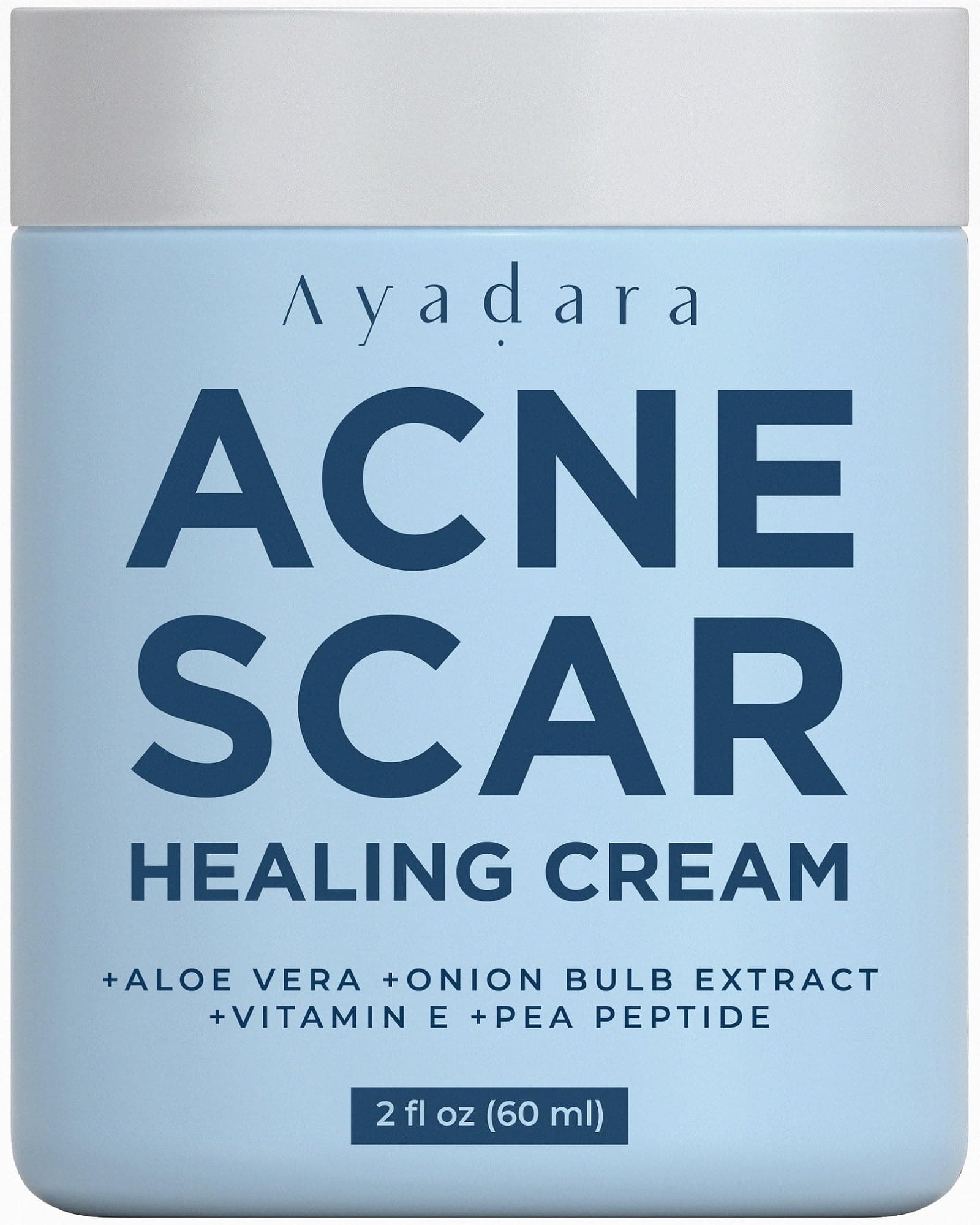 Acne Scar Cream, 2 fl oz, Moisturizing Face & Body Cream for Face, Stretch, Acne Marks, Hydrating Formula for All Skin Types, 200+ Uses