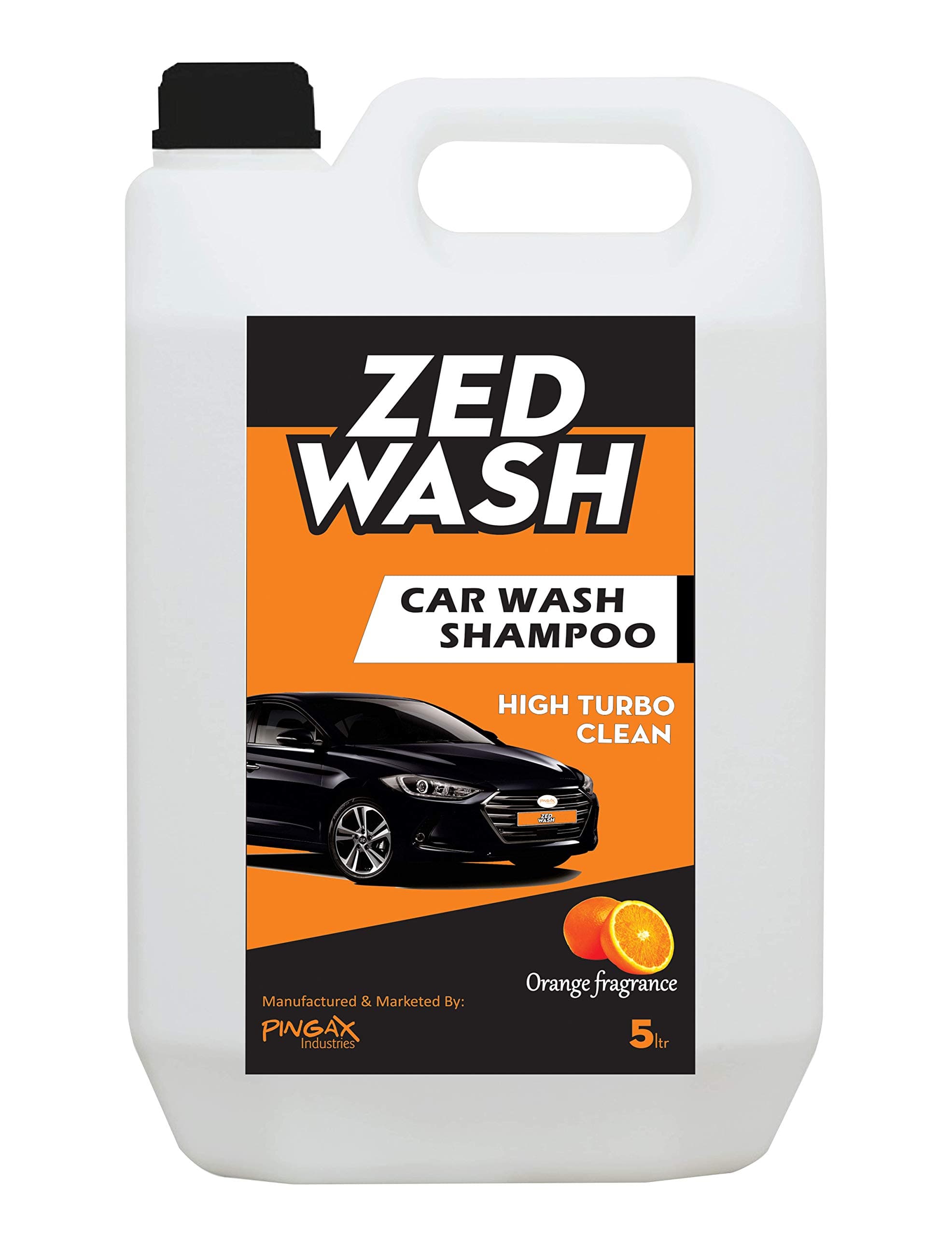 Carwash Shampoo 5L | Highly Concentrate Car Wash Foaming Liquid | Neutral pH & Polymer based Formula | Bucket, Foam & Snow Foam Wash