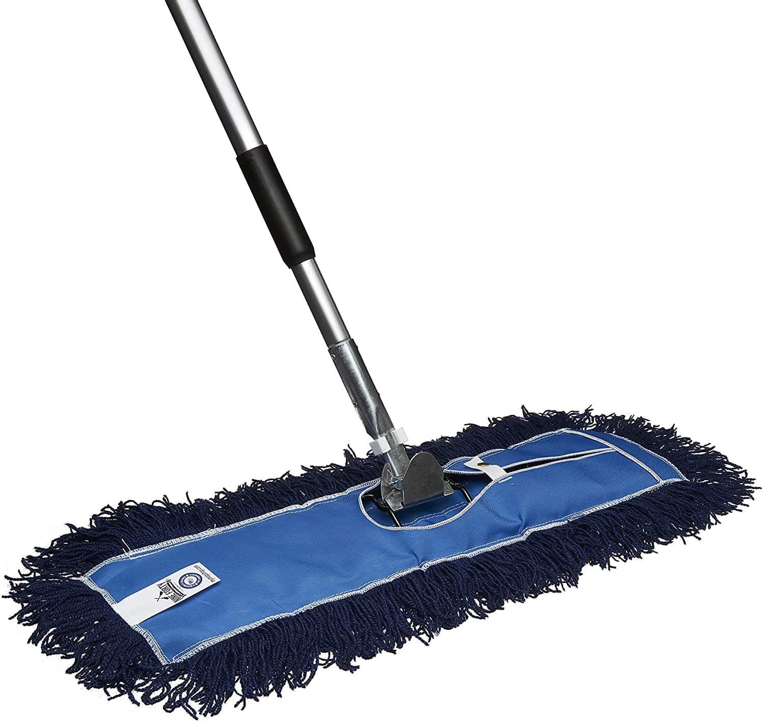 Nine Forty 48" Premium Nylon Dust Mop- Heavy Duty Mop Head for Industrial, Commercial, and Residential Cleaning - Dry Floor Duster for Hardwood Surfaces and Commercial Applications - Blue