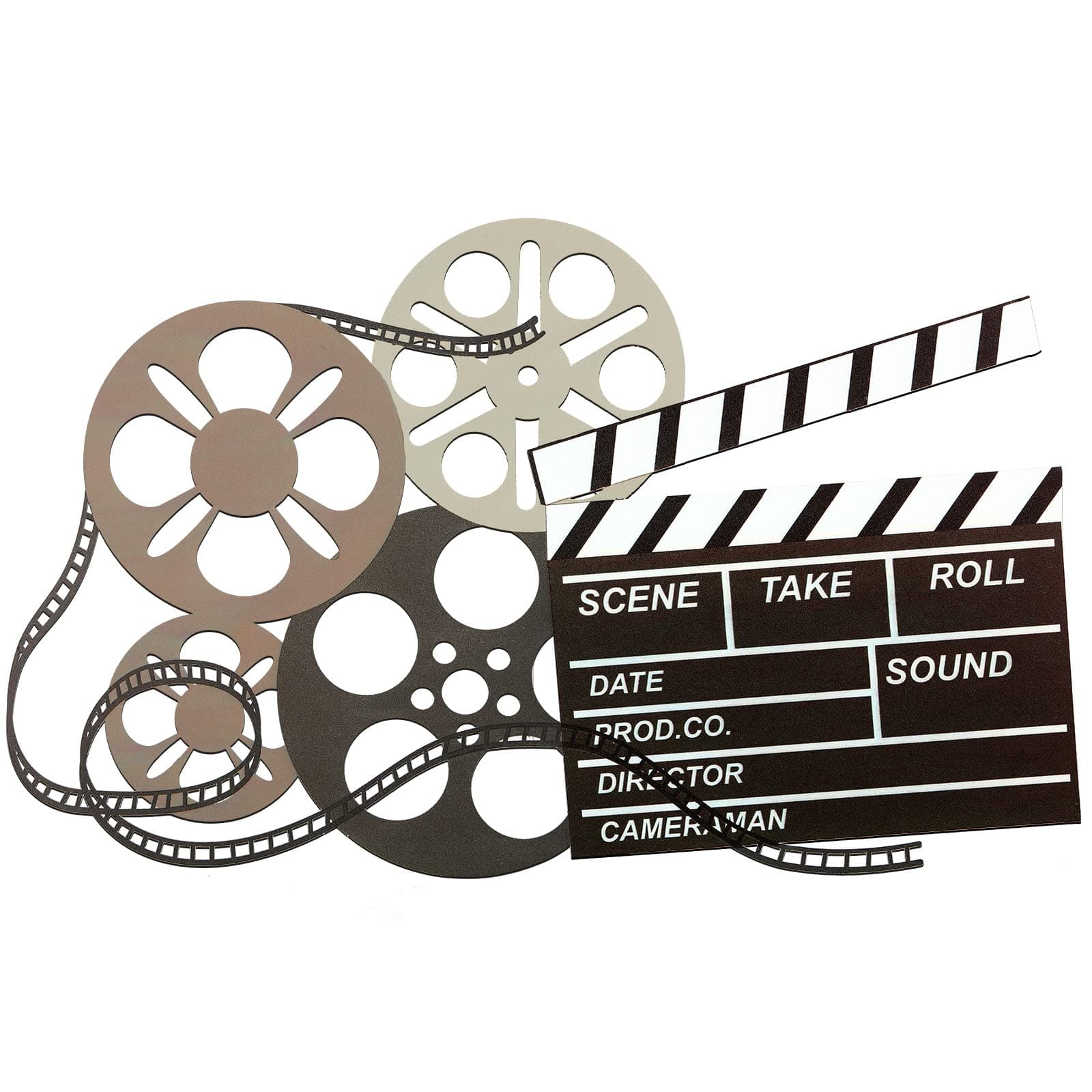 Metal Movie Reel Wall Art Abstract Antique Movie Theater Decor Beautiful Theater Reel Wall Art Contemporary Decorative Art Film Decor for Home Office Studio (Colorful, Novelty Style)