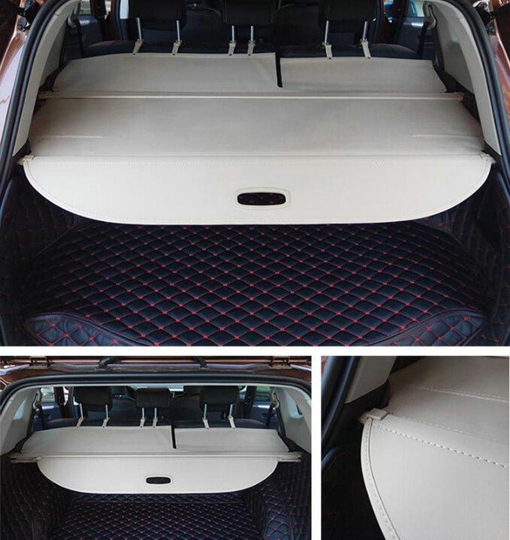 SunnyKun Beige Retractable Rear Cargo Cover Trunk Luggage Security Shade Interior Accessories for Toyota RAV4 2013 2014 2015 2016 (Toyota RAV4)