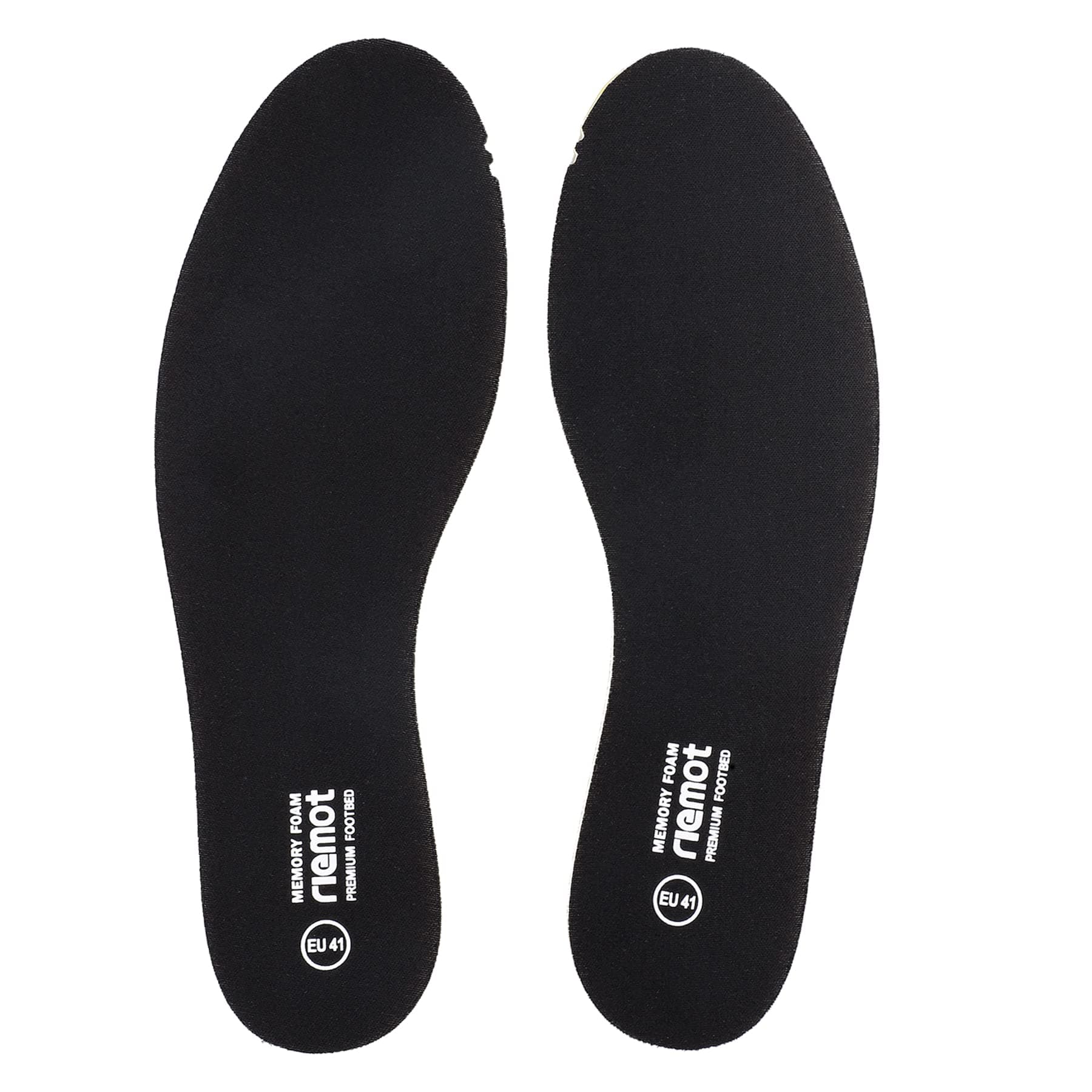 riemot Memory Foam Insoles for Men Women Super Soft Replacement Innersoles for Slippers Sneakers Running Shoes Boots Liners Comfort Cushioning Shoe Insert Black EU 42.5, 11.5 Women/9.5 Men