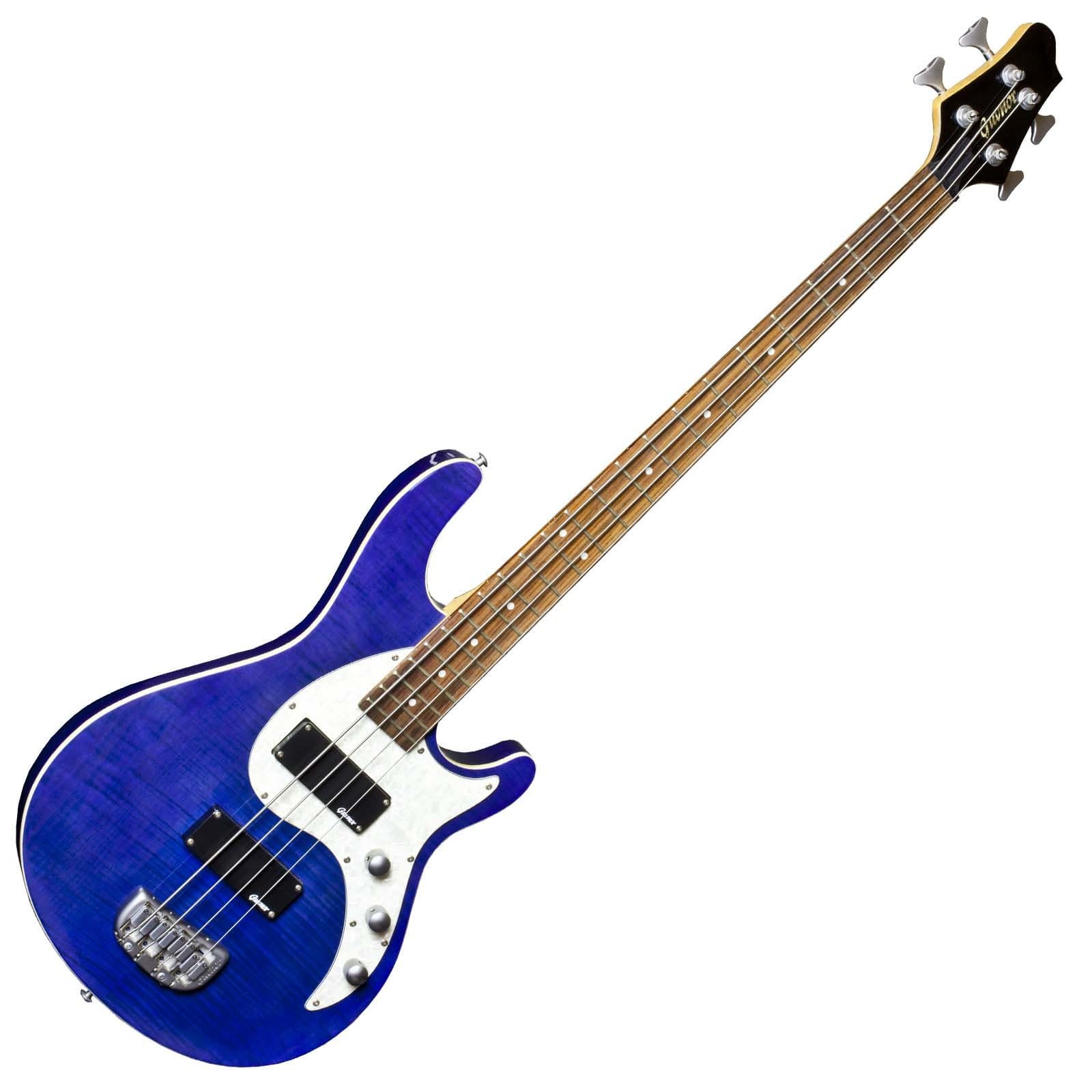 By Chase GB500 Electric Bass Guitar in Metallic Blue