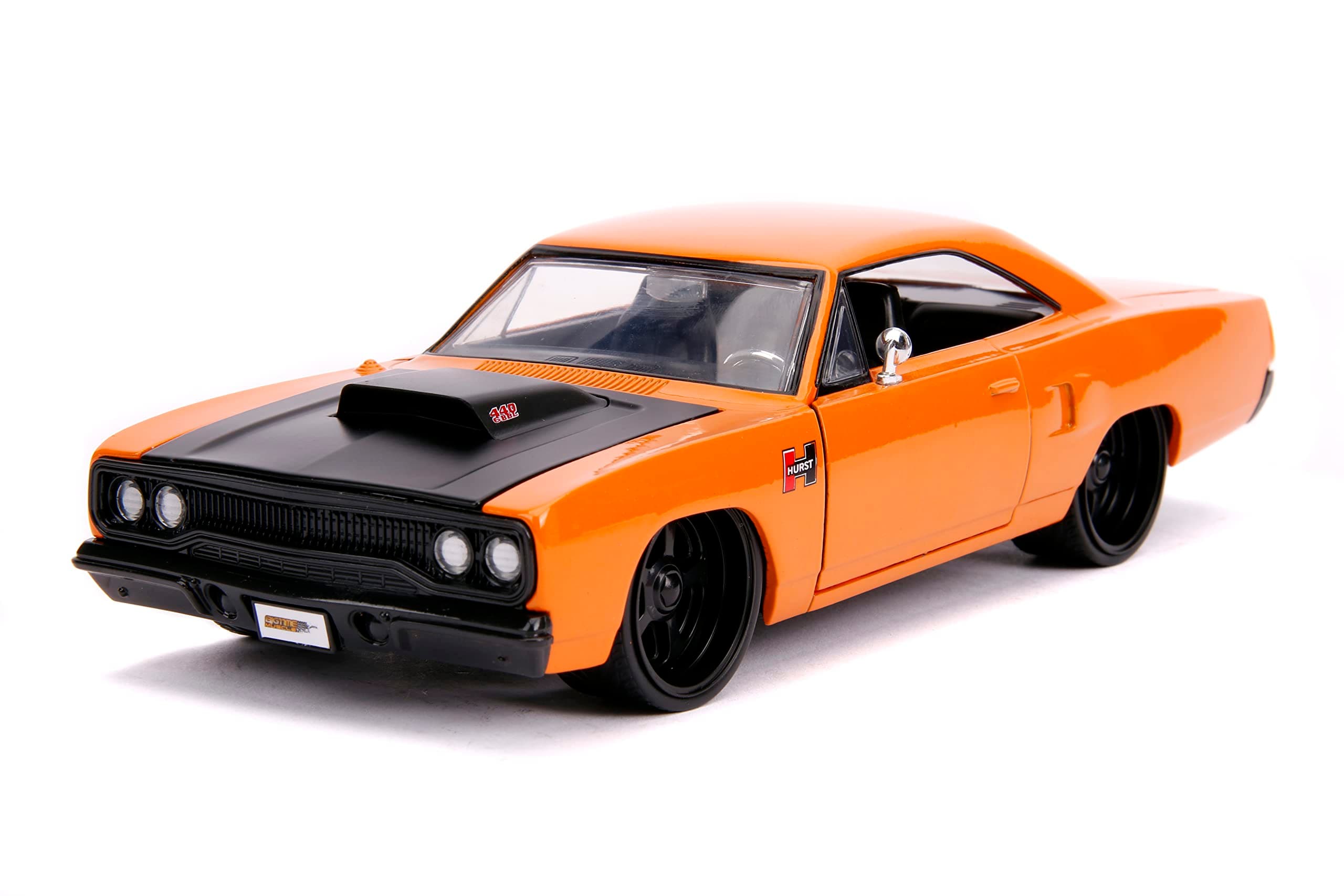 Big Time Muscle 1:24 1970 Plymouth Road Runner Die-cast Car, Toys for Kids and Adults