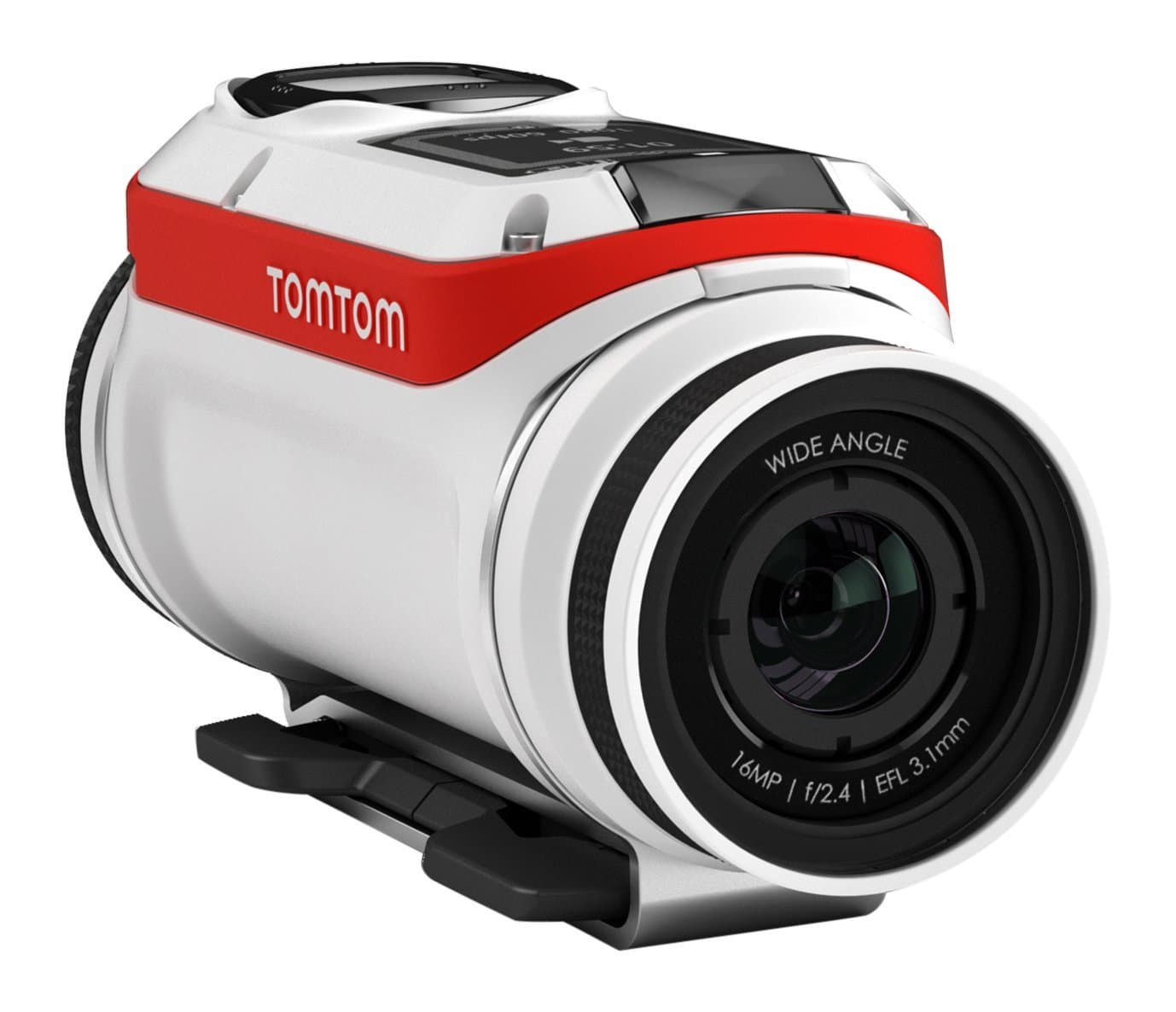 TomTom Bandit 4K Body Mounted Action Cam, Bike Pack, White