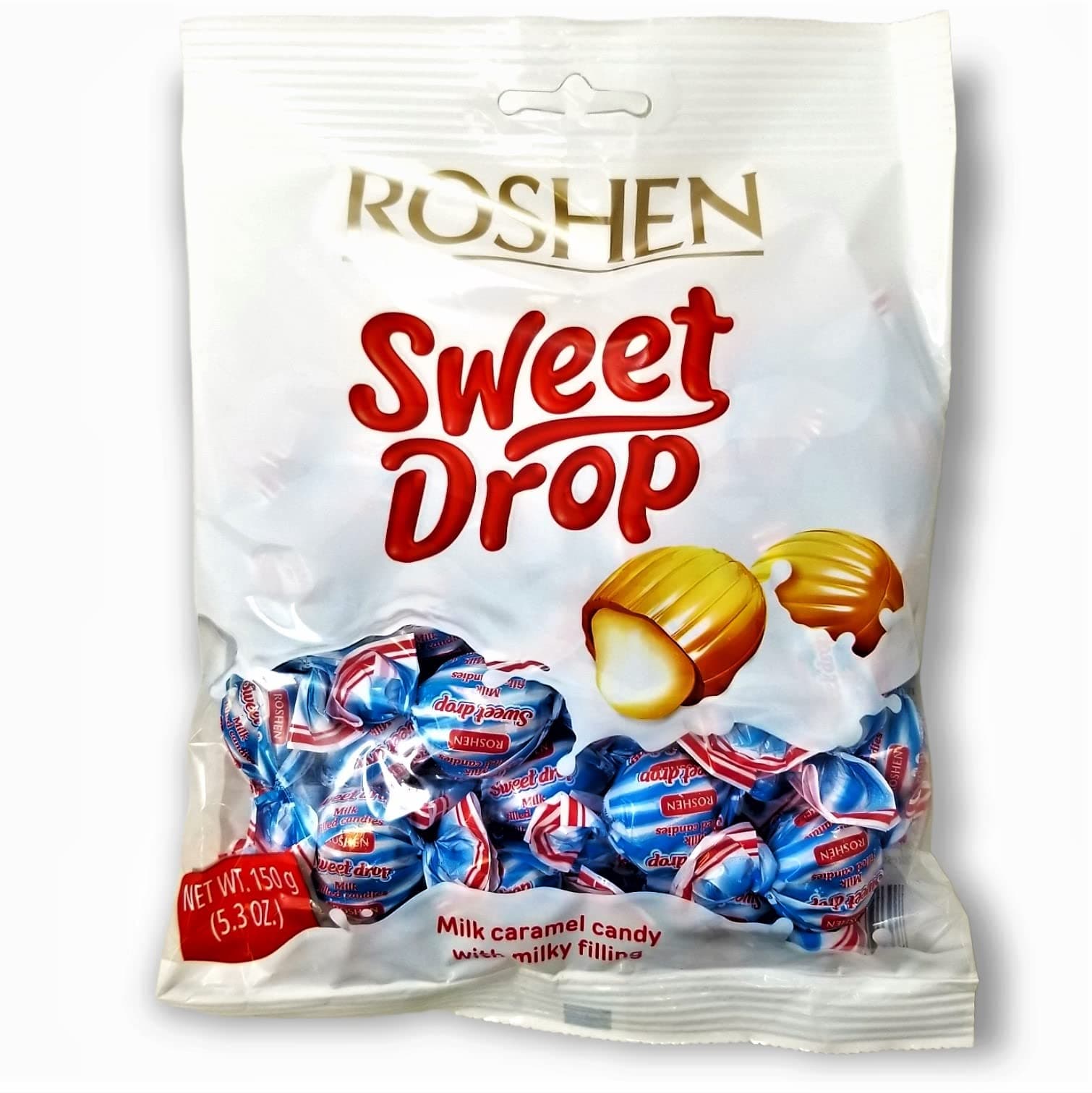 Caramel Candy Sweet Drop with Milky Filling, Delicious, Flavorful Sweets 150g/5.29oz Pack of 1