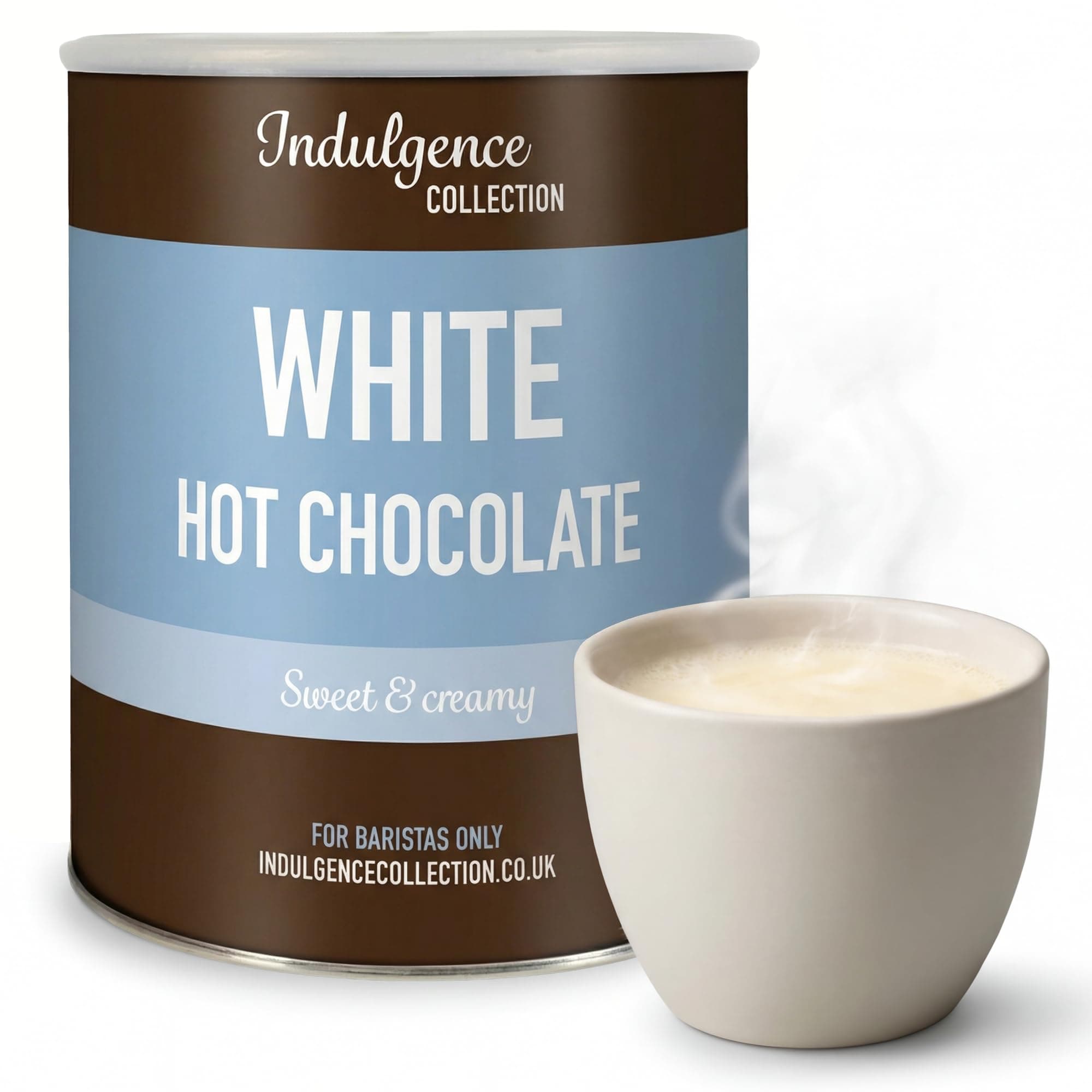 White Hot Chocolate 2kg, 80 Servings - Premium Powder - Rich and Velvety Drinking Choco Perfect for Any Occasion