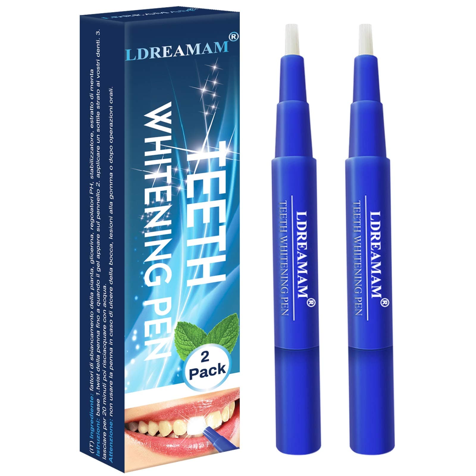 Teeth Whitening Gel,Teeth Whitening Pen,Teeth Whitening Kit,Teeth Whitening & Natural Whitening,Whitening Treatments,Effective,Stain Removal 2PC