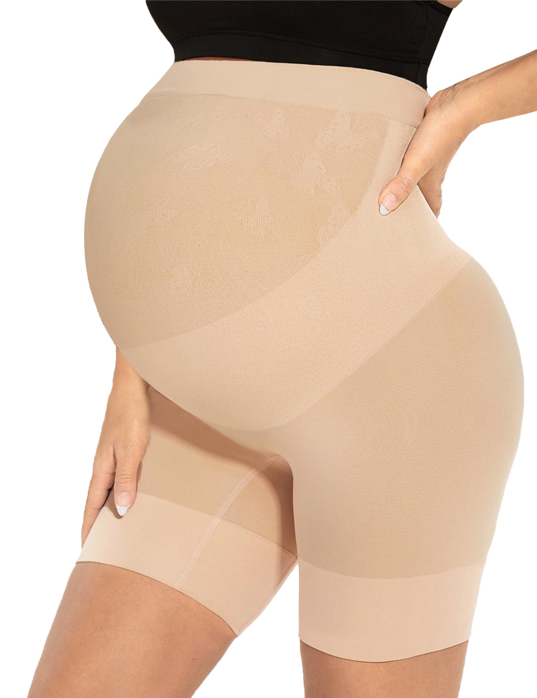 Narcissus Bump Proud Seamless Maternity Shapewear, Mid-Thigh Underwear - Maternity Dress for Baby Shower