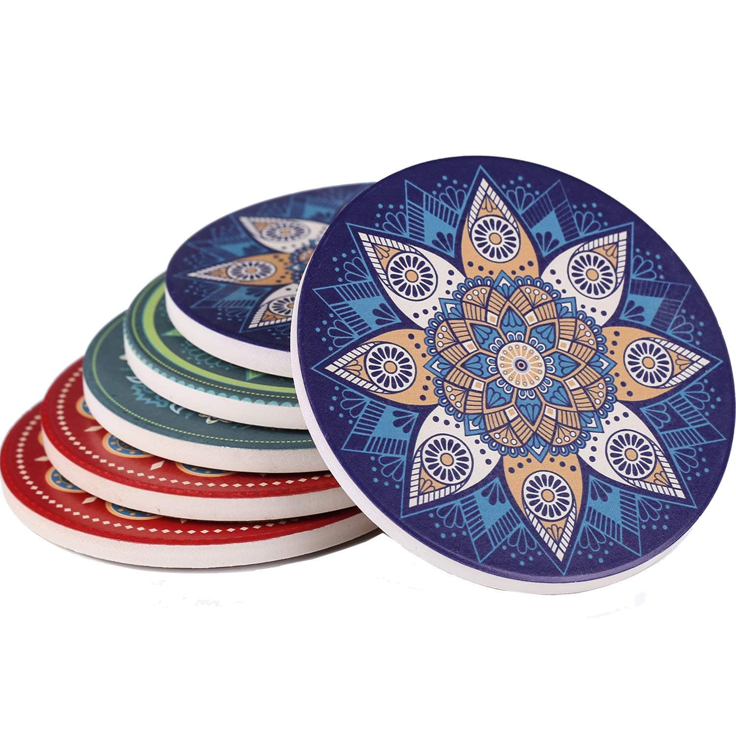 Drita 111 Drink Coasters Mats, Blue