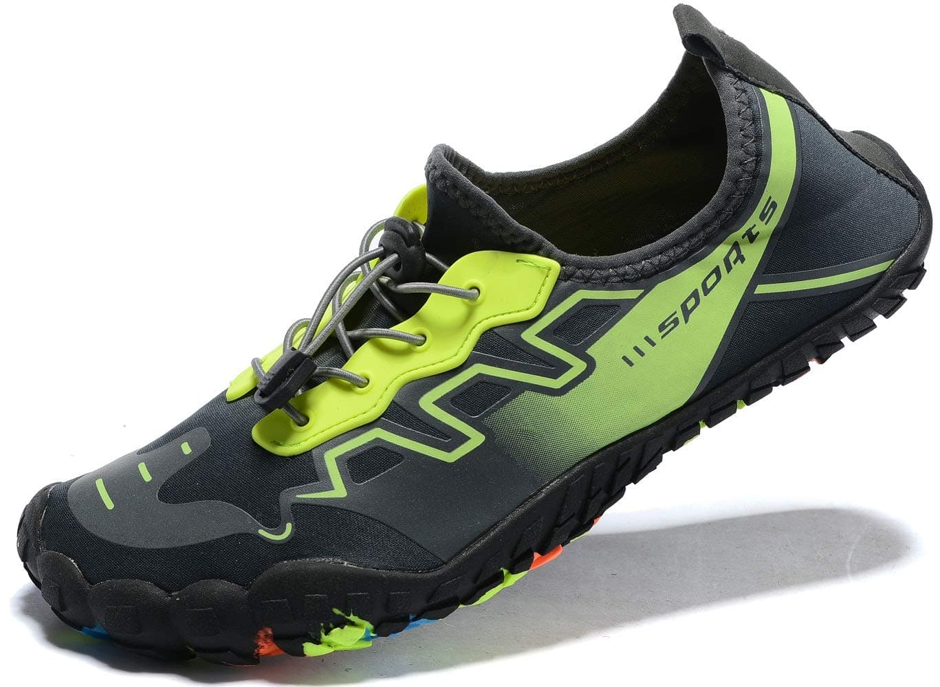 Ebu GoGo Mens Womens Water Shoes Quick Dry Barefoot for Swim Diving Surf Aqua Sports Pool Beach Walking Yoga (Yellow 37)