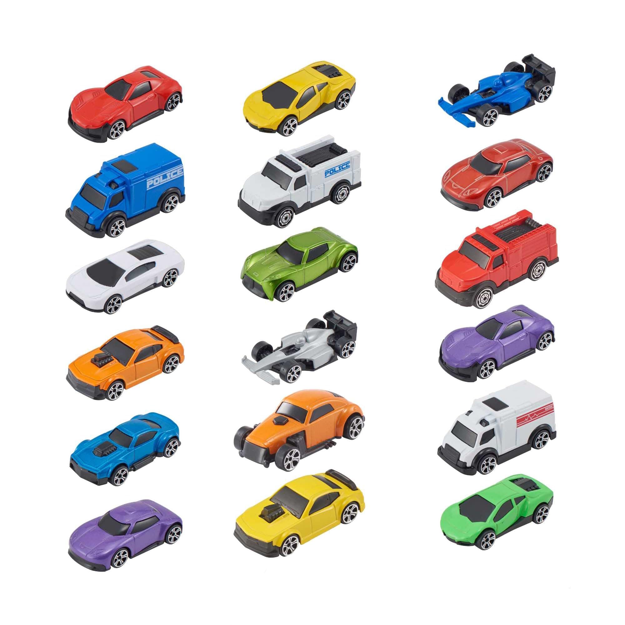 Teamsterz Street Machines 18 Pack Vehicle Playset | Die-Cast Racing Set | 3 Inch Track Vehicles | 20 Pack Toy Set | Play Cars for Ages 3+