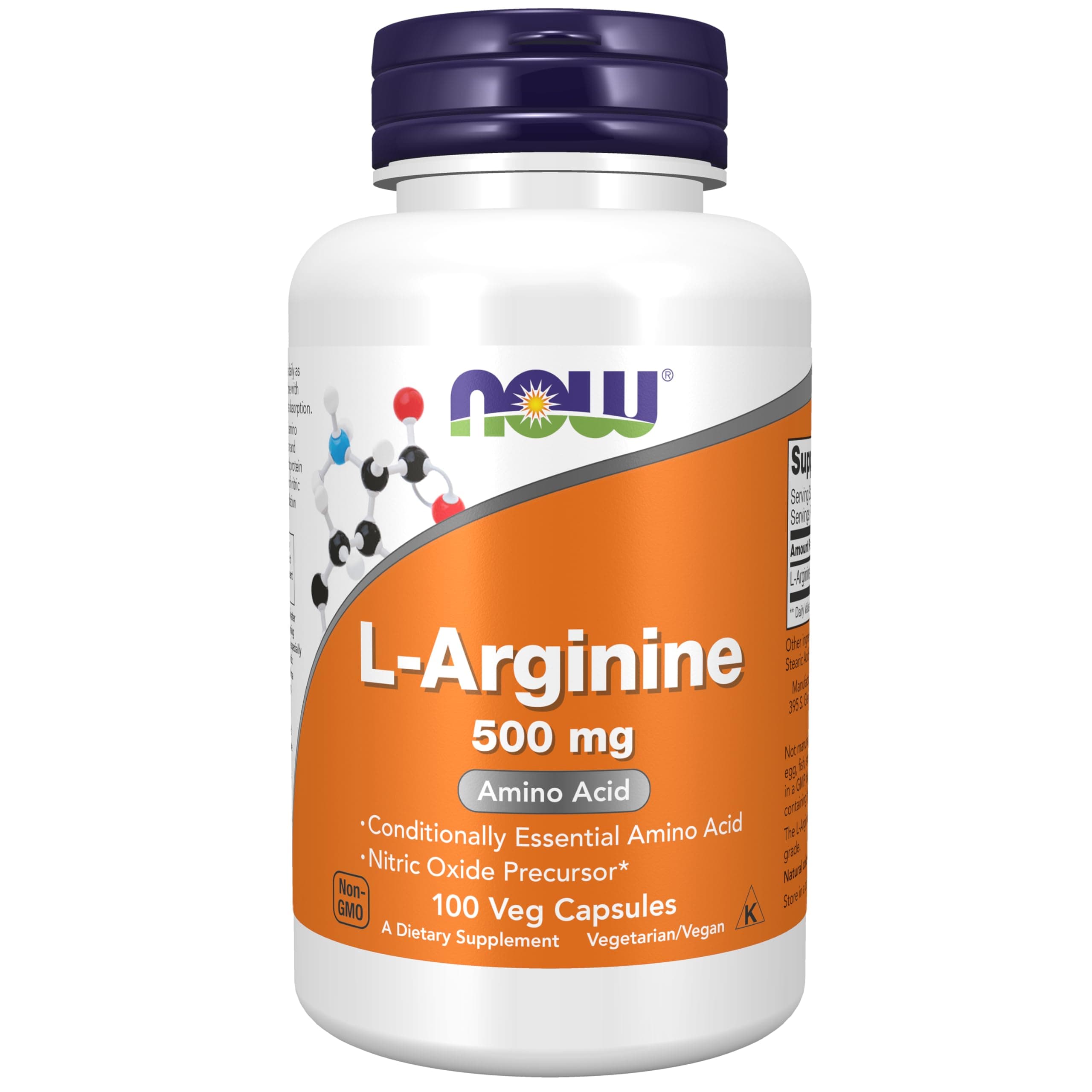 L-arginine 500mg -Pack of 100 Capsules