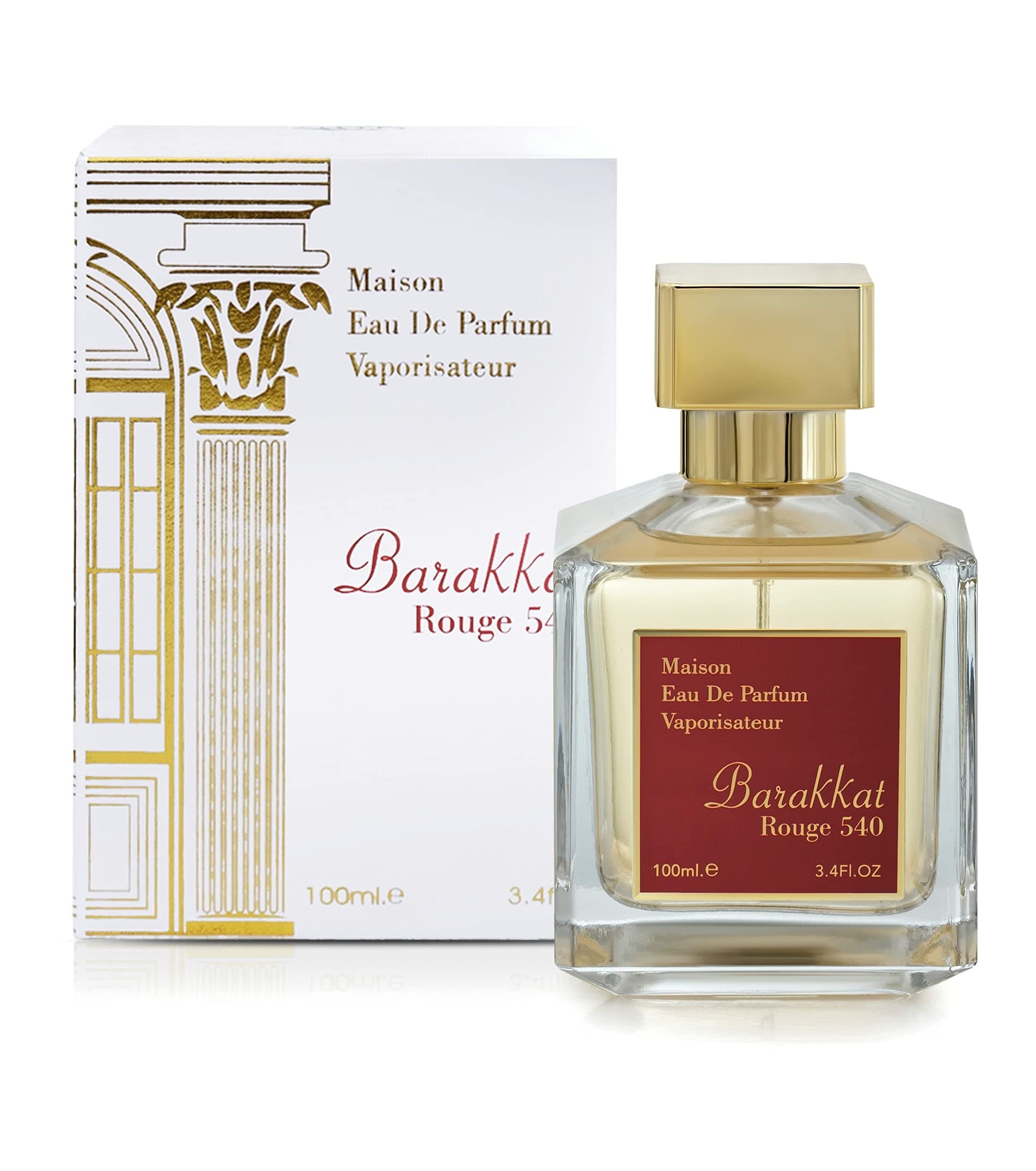 Barakkat Rouge 540 by Maison Alhambra for Women - 3.4 oz EDP Spray