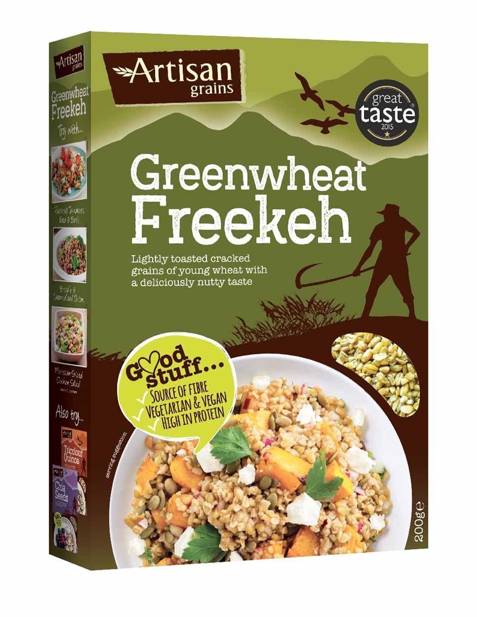 Artisan Grains Greenwheat Freekeh (6 x 200G)
