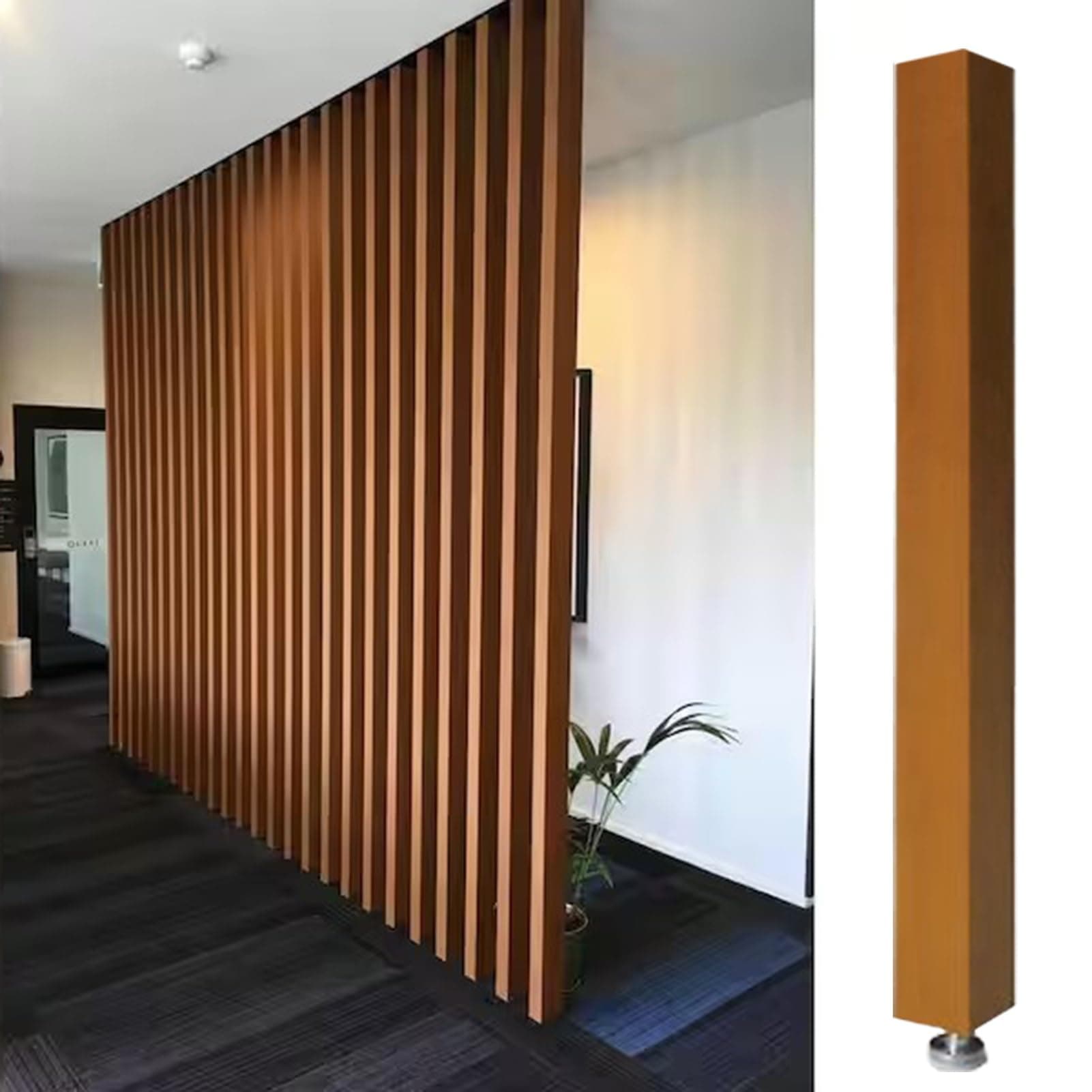 Room Divider Modern DIY Room Divider for Privacy Screen/Doorway/Studio Apartment, Square Wall Partition Floor to Ceiling Design, Easy to Install & Remove (Color : 1pc Height, Size : 220cm/86.6in/7
