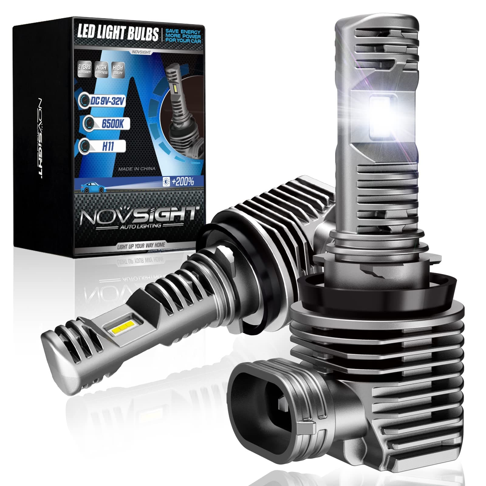 NOVSIGHT H11 LED Fog Light Bulbs