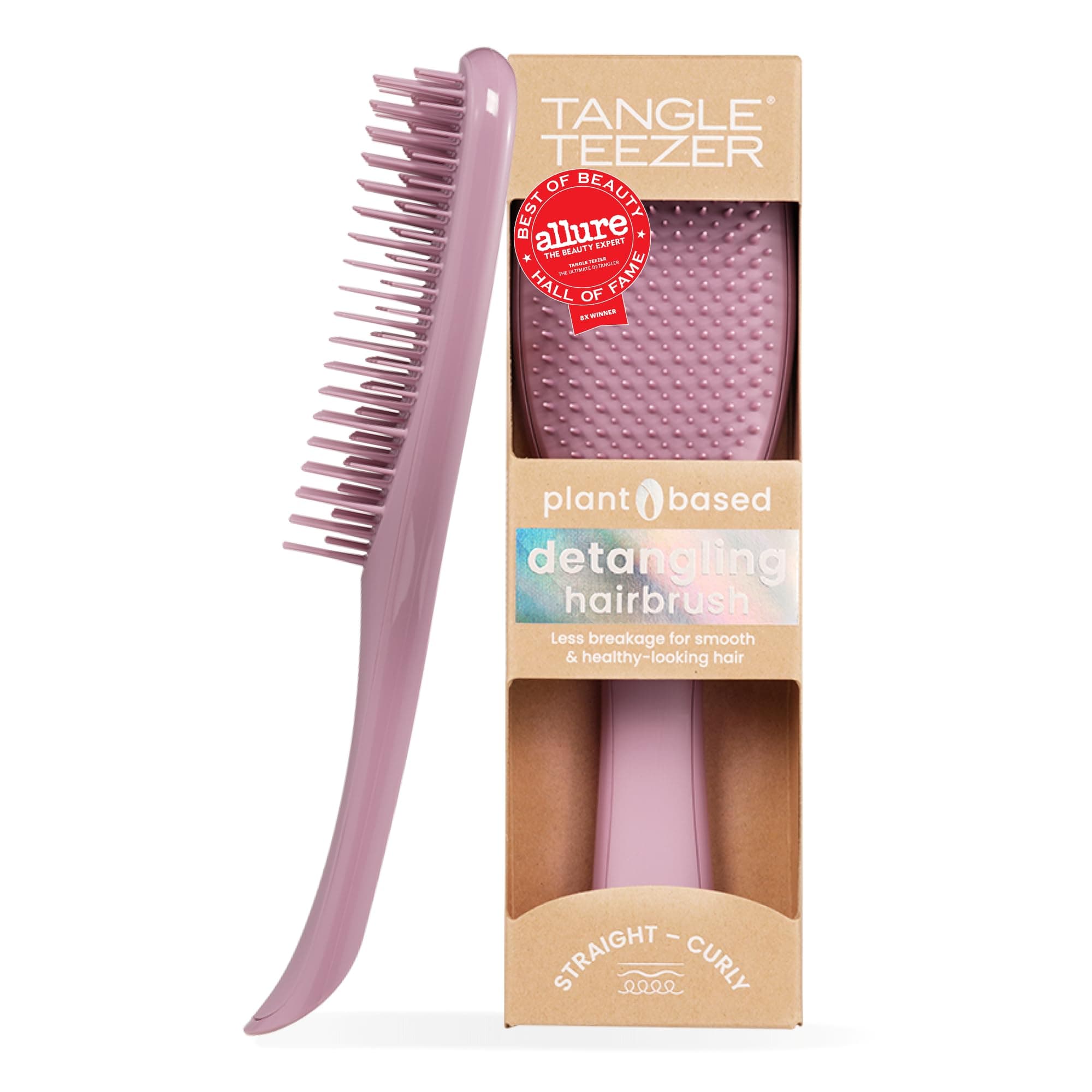 The Ultimate Detangler Plant Brush, Dry and Wet Hair Brush Detangler for All Hair Types