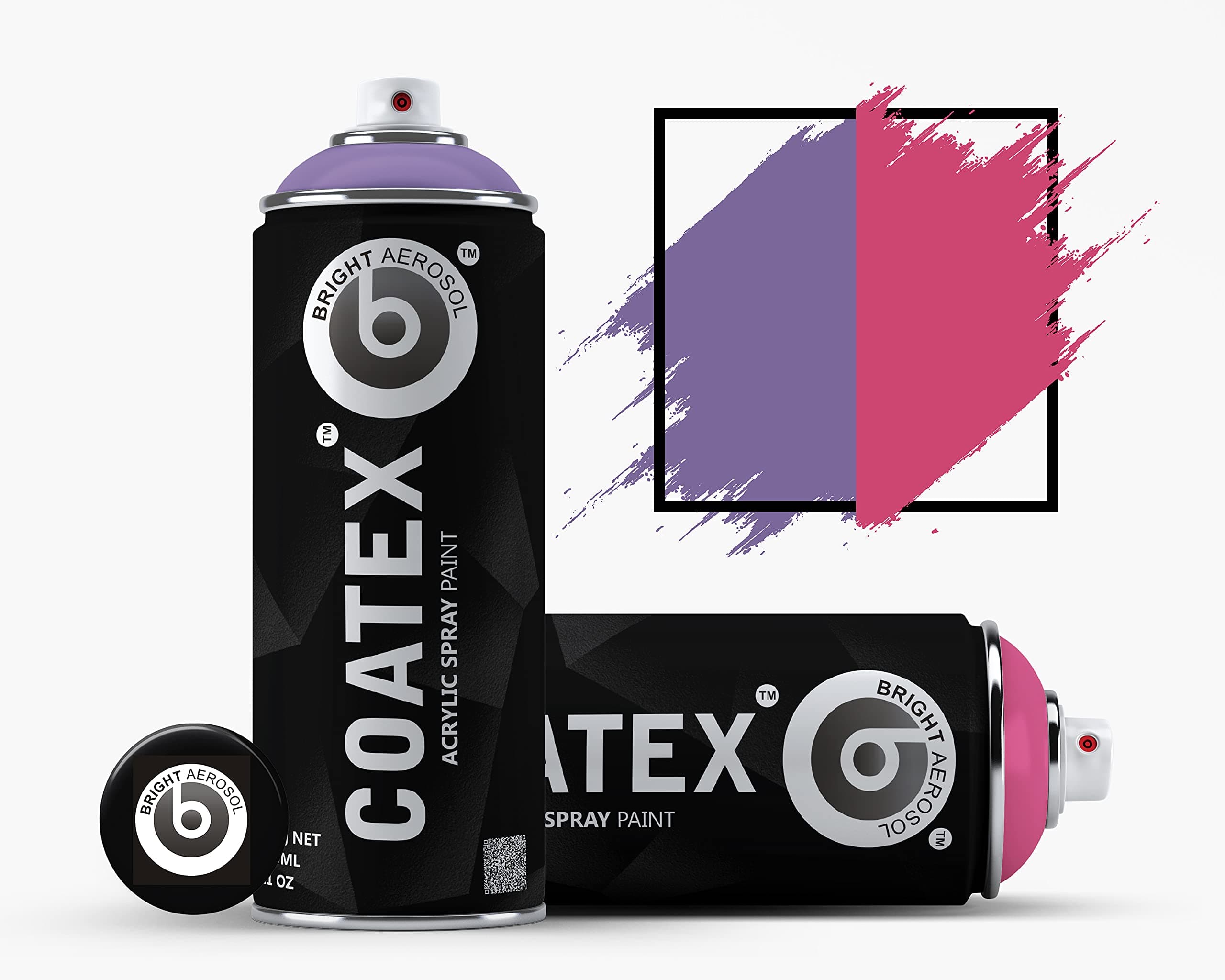 Coatex Lilac blue & Rubin pink Spray Paint 400 ml (Pack of 2)