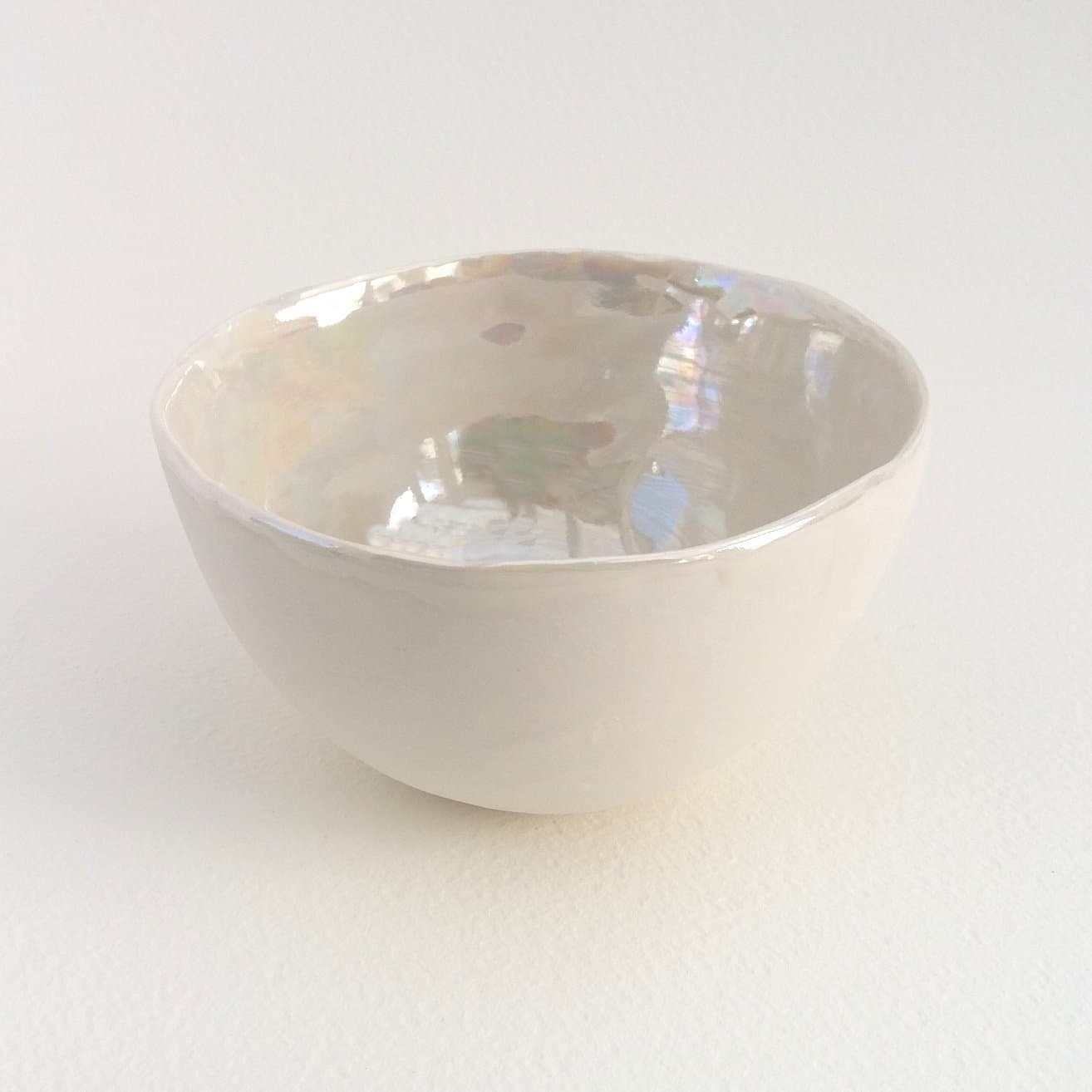 Christmas Gift for Parents Of Decorative Bowls - Mother of pearl porcelain bowl - Handmade Decorative Bowl - House Warming Gift