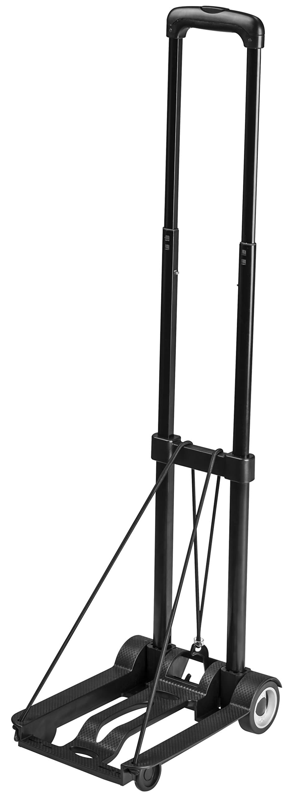 MeisterModern Black Mini Folding Hand Truck 45 kg, Alloy Steel, 2 Wheels