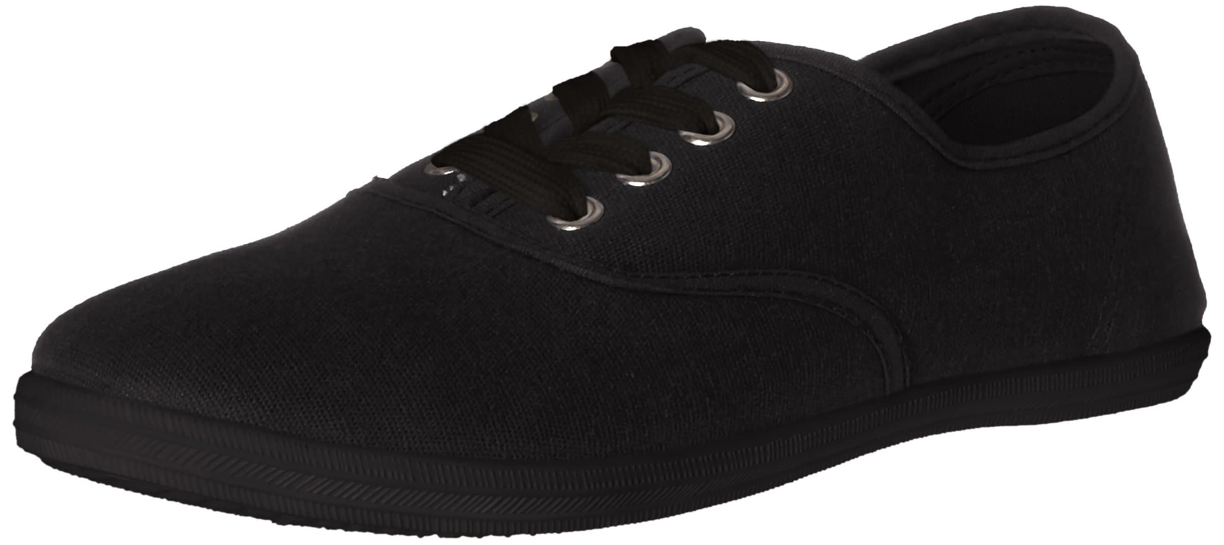 Womens Canvas Lace Up Shoe with Padded Insole