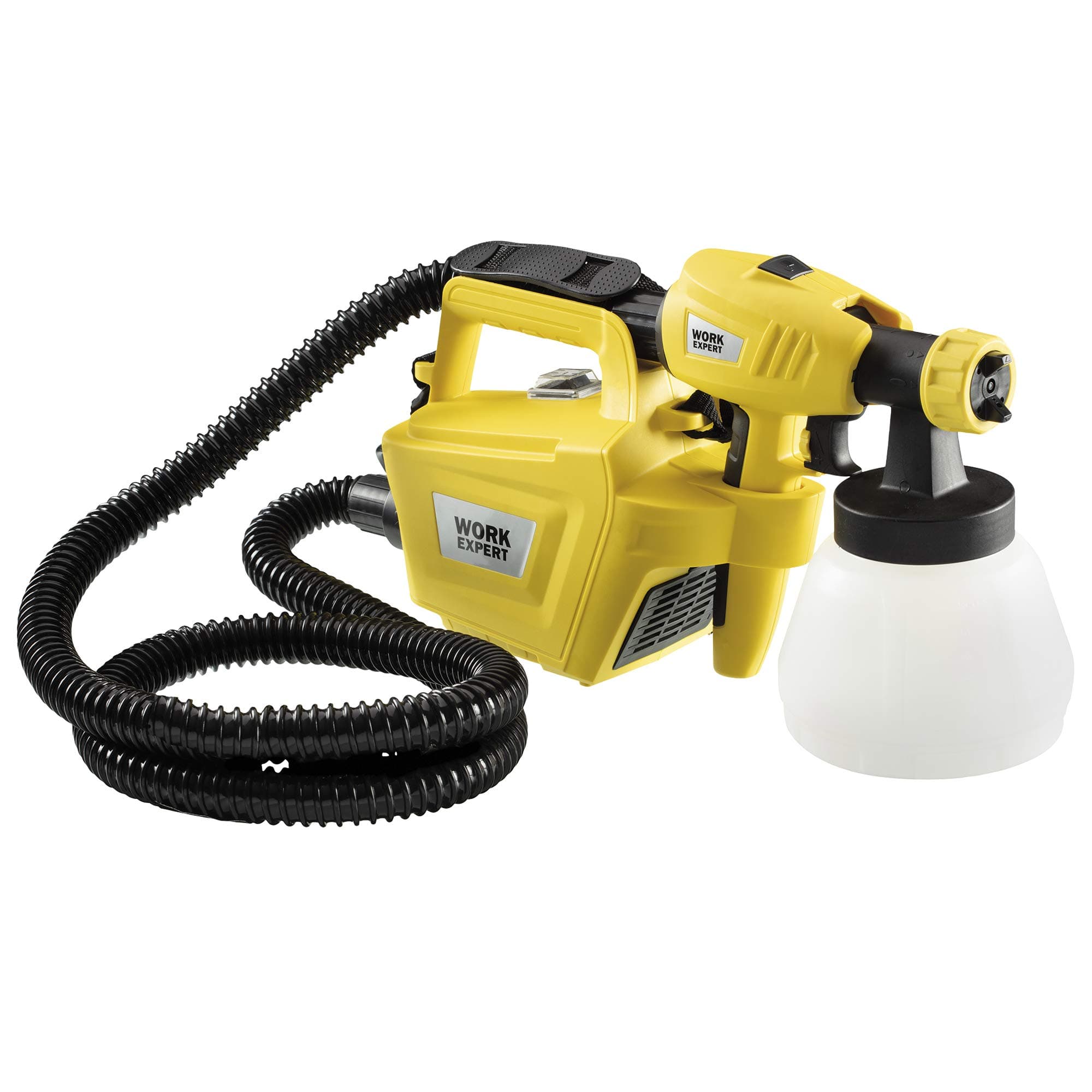Work Expert Electric Paint Sprayer Wall & Fence Spray Gun, 2m Cable, 4 Nozzles & 3 Spray Patterns 800W