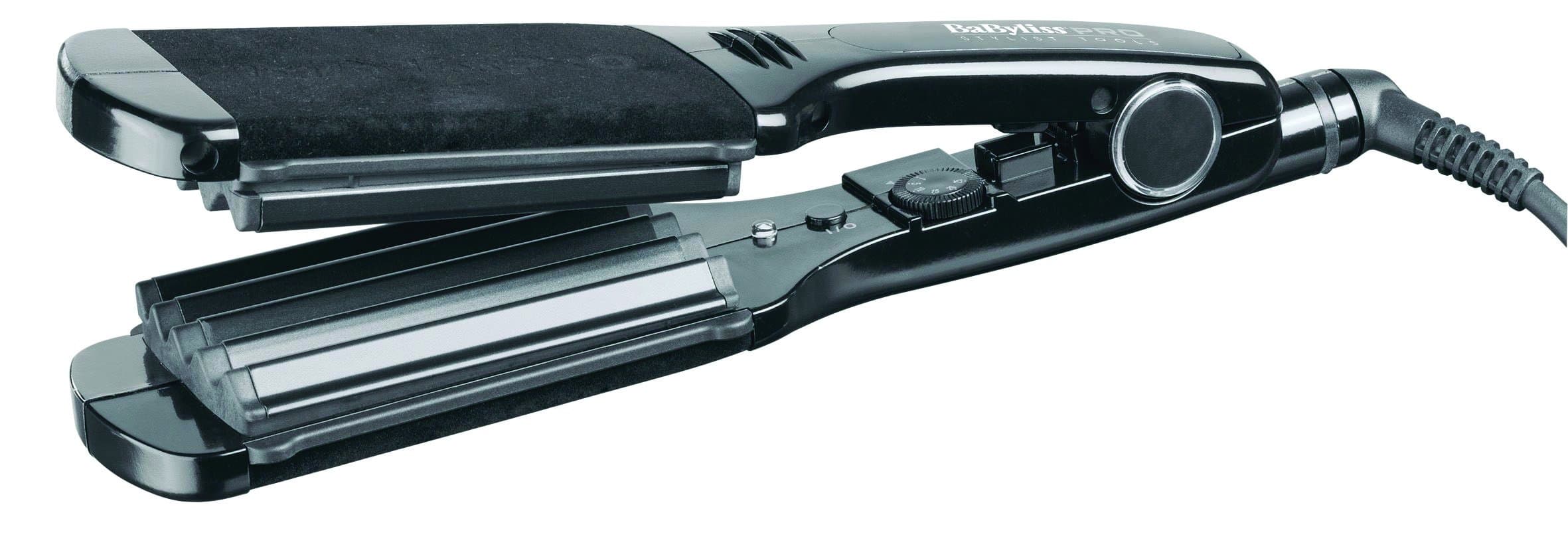 Babyliss ProBlack Crimpin Iron Ceramic Plates with 25 Heat Settings 2.5-inch