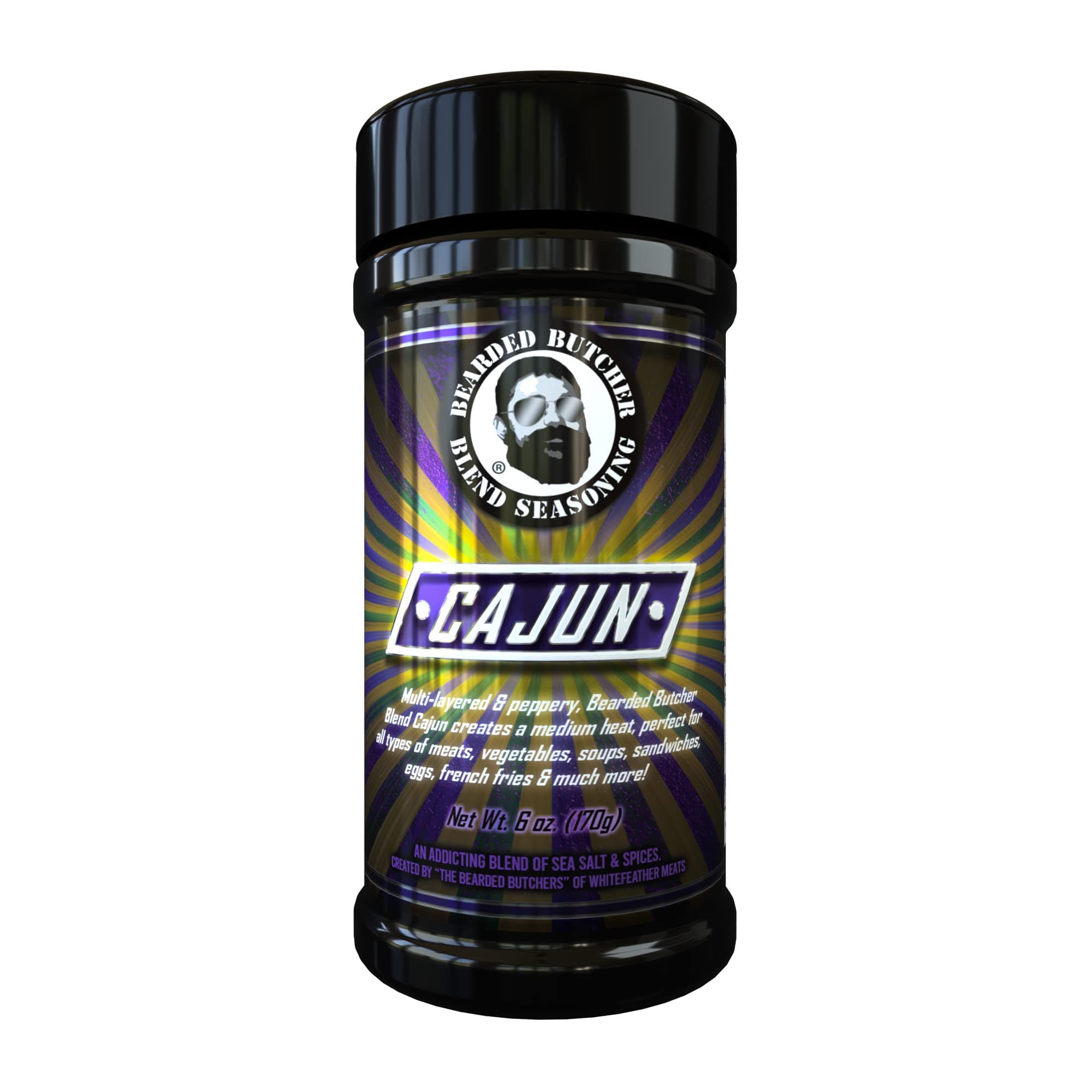 Bearded Butcher Cajun Seasoning Delicious Flavor, Versatile, Low Calorie, No MSG