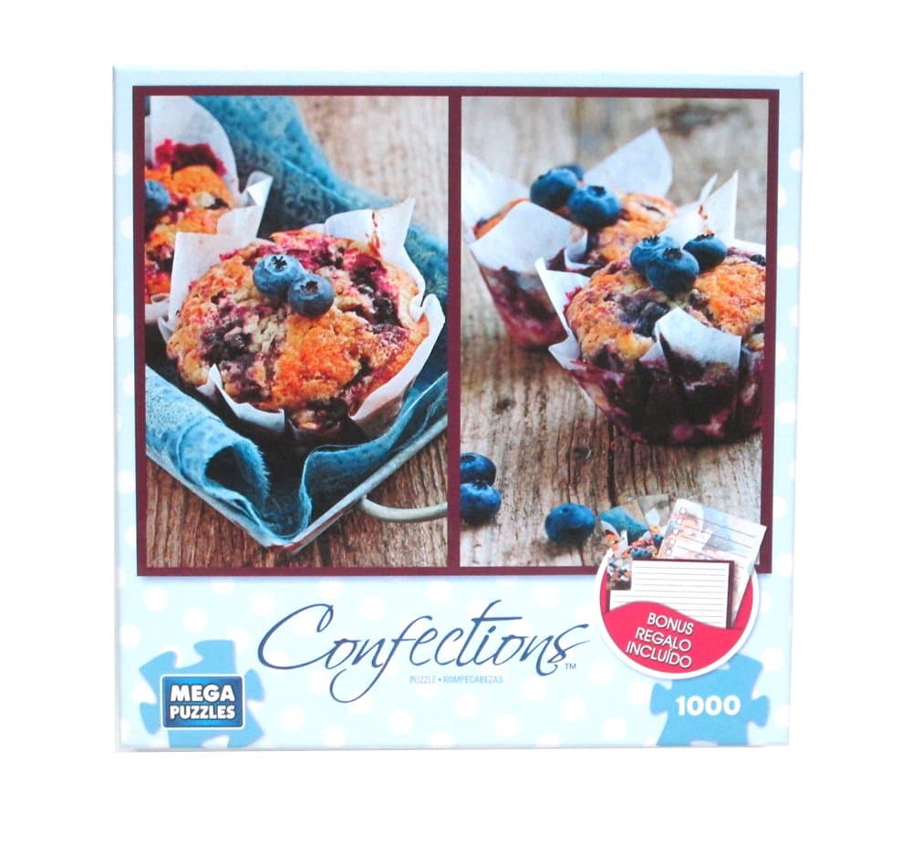 Blueberry Muffins 1000 Piece Puzzle + Stationery Set