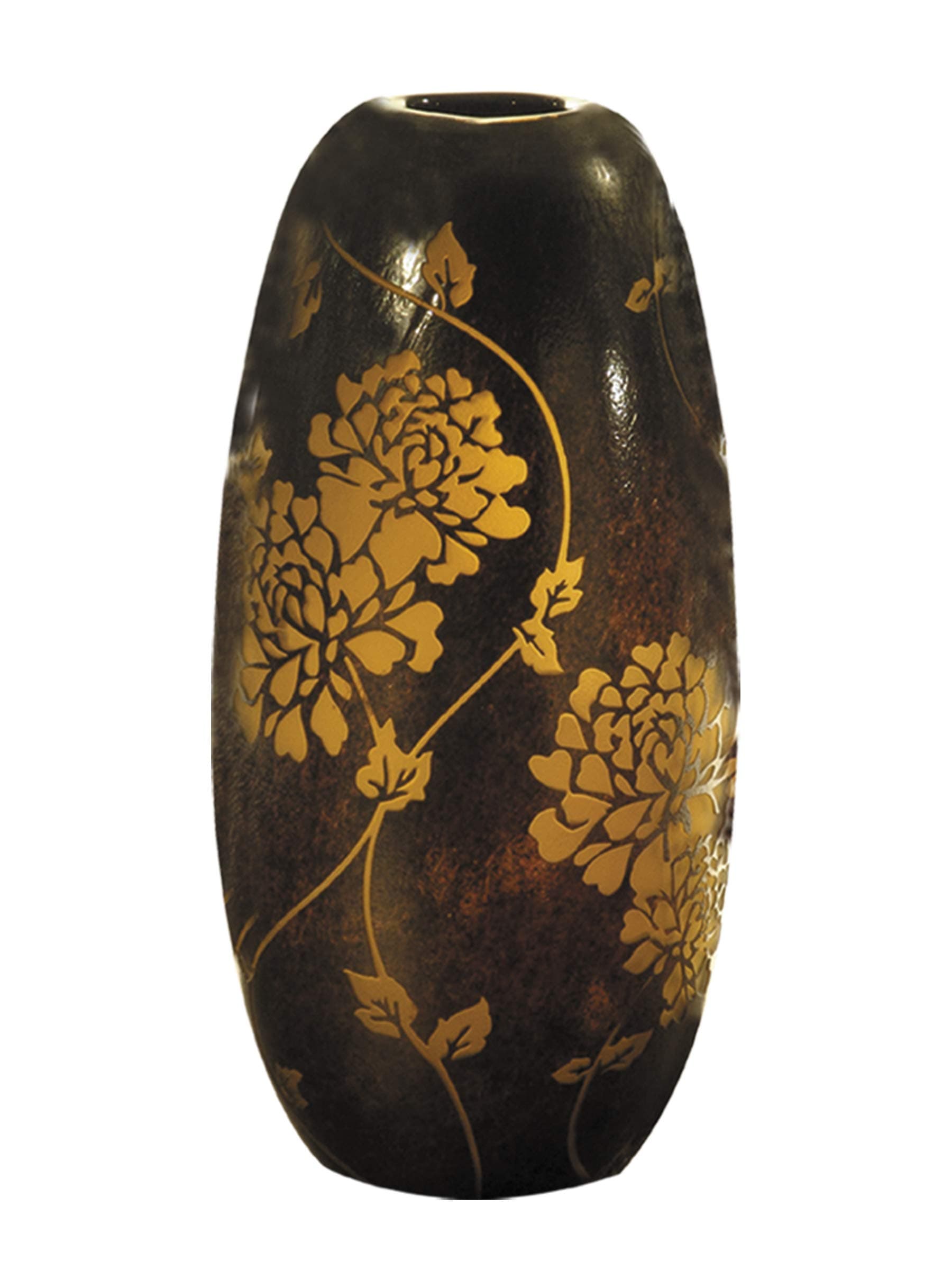 Dale Tiffany Preston Decorative Vase, Amber