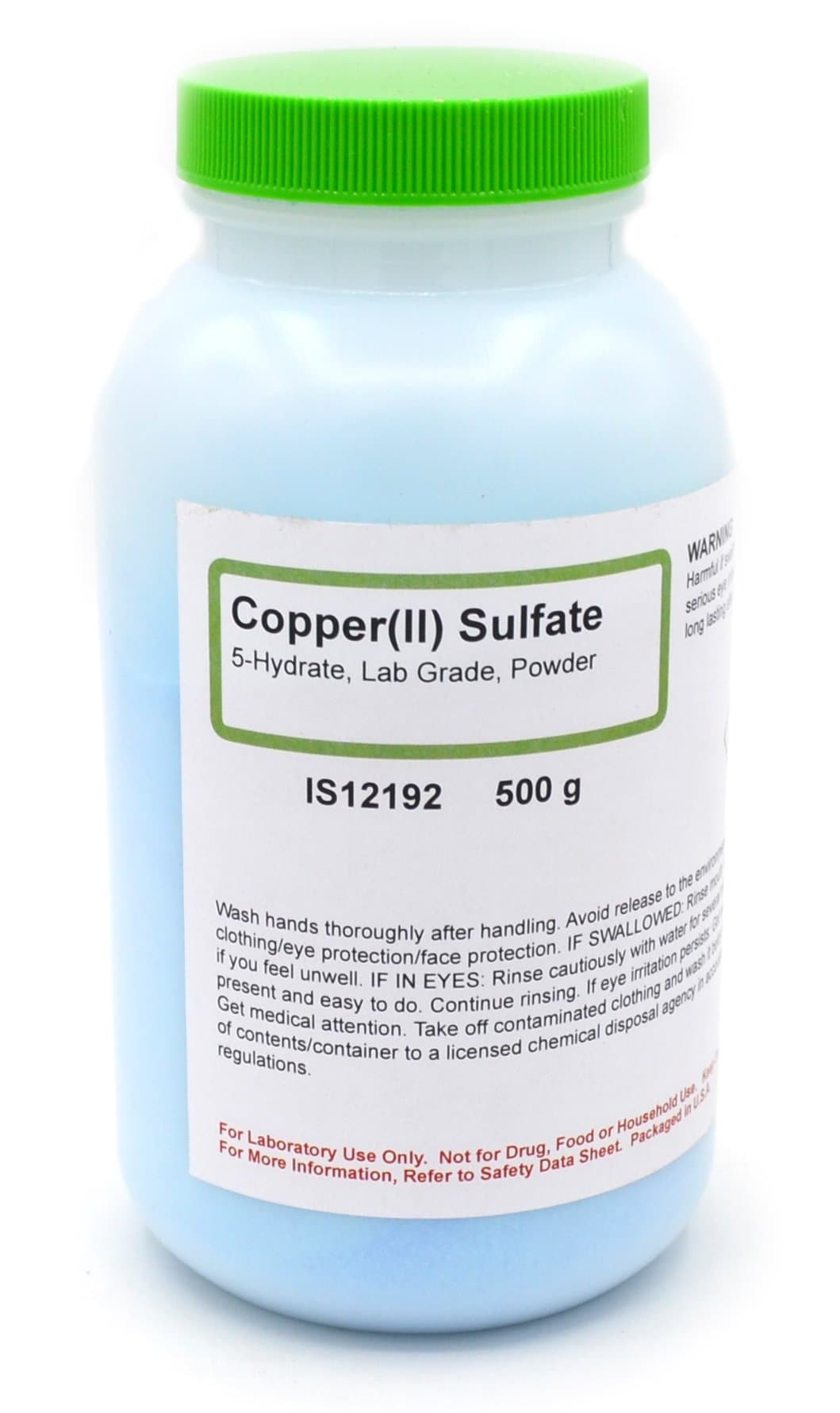 Copper (II) Sulfate 5-Hydrate Powder, 500g - Laboratory-Grade - The Curated Chemical Collection