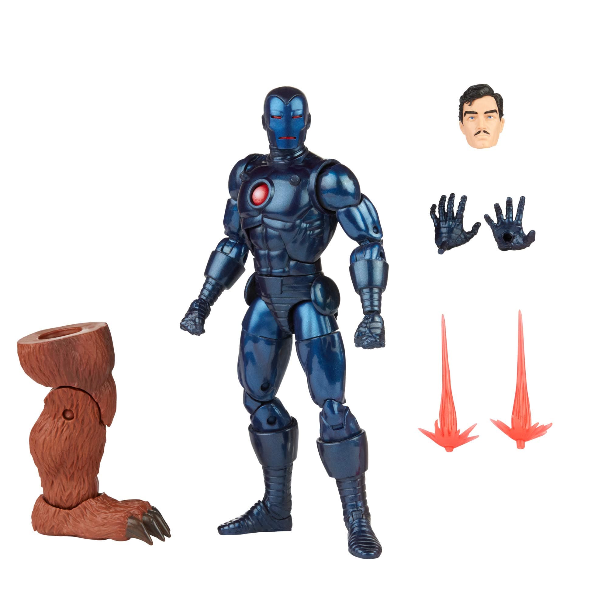 Hasbro Marvel Legends Series 6-inch Stealth Iron Man Action Figure Toy, Includes 5 Accessories and 1 Build-A-Figure Part, Premium Design and Articulation