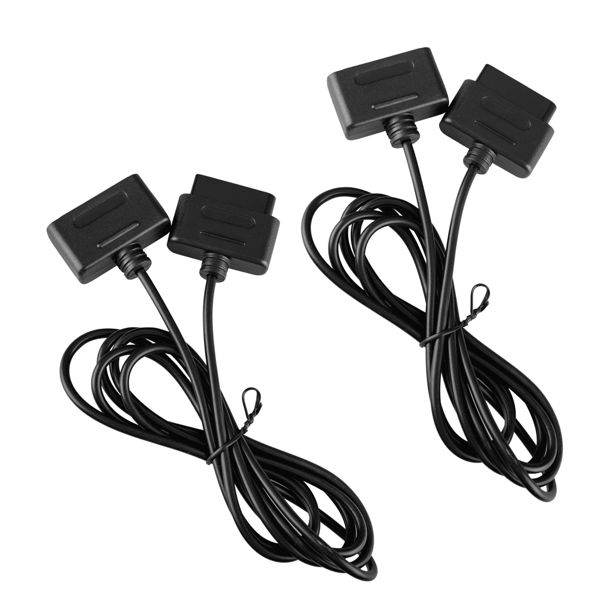 2Pack 6ft SNES Controller Extension Cable for Retro-Bit SNES Super Nintendo Entertainment System Console