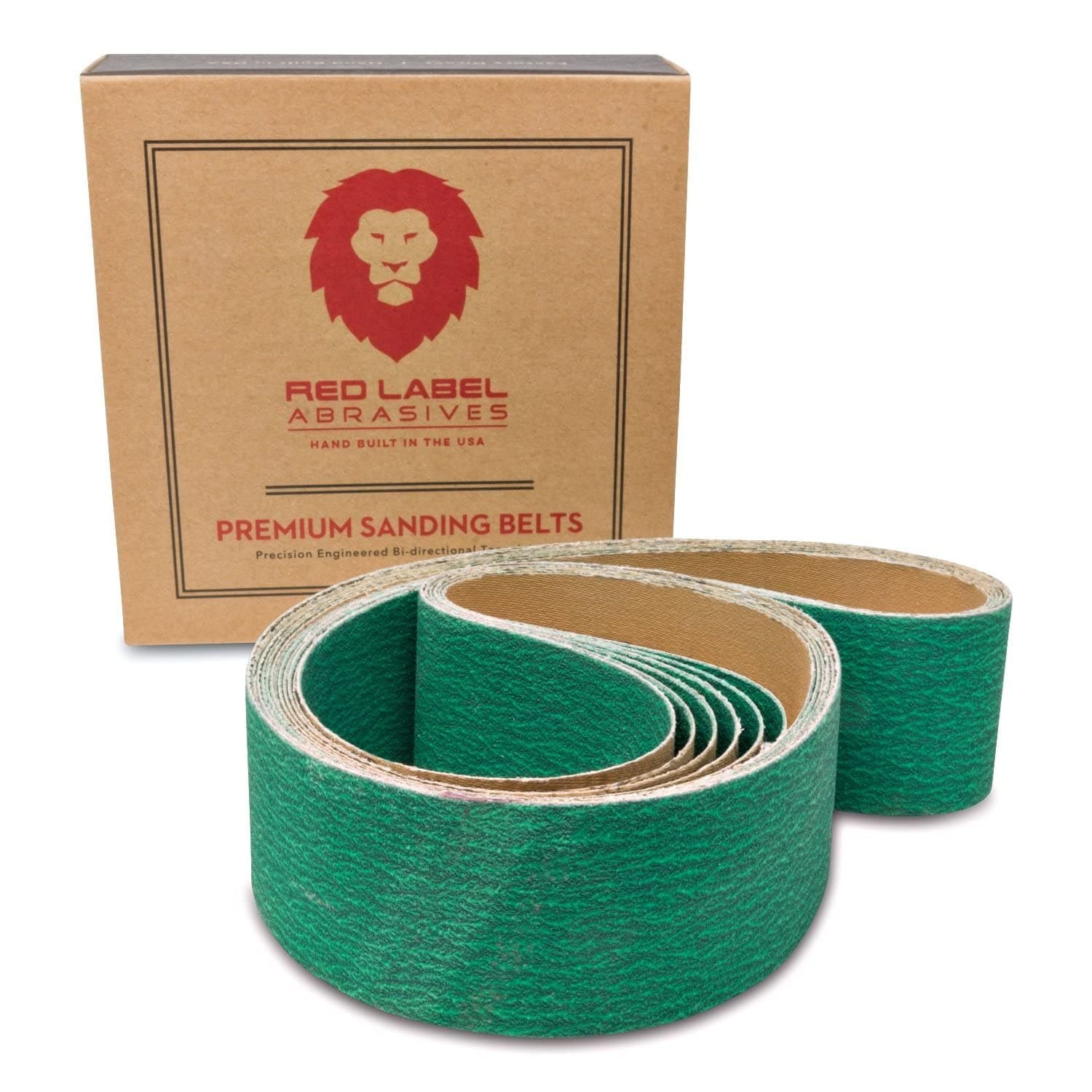 Red Label Abrasives 2 X 42 Inch 60 Grit Metal Grinding Zirconia Sanding Belts, 6 Pack