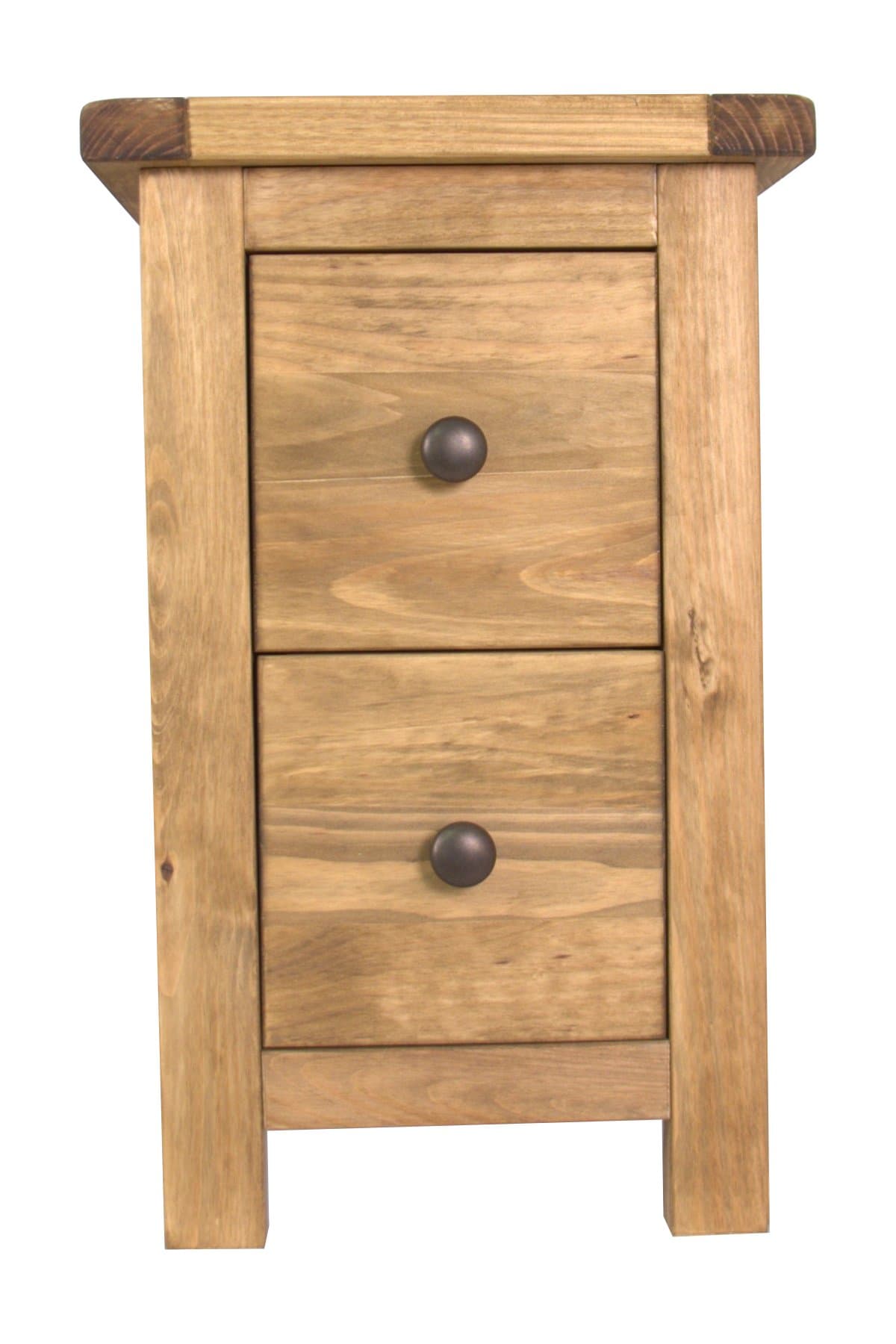 CBC Cabinets 2-Drawer Bedside Petite, Wood, Waxed